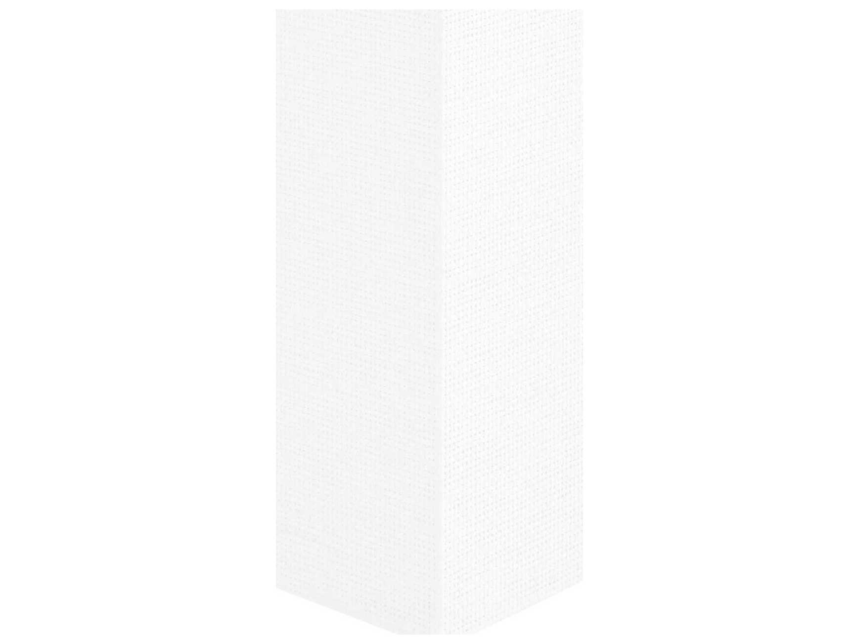 Villa & House Parsons Rectangular Chiffon White End Table
