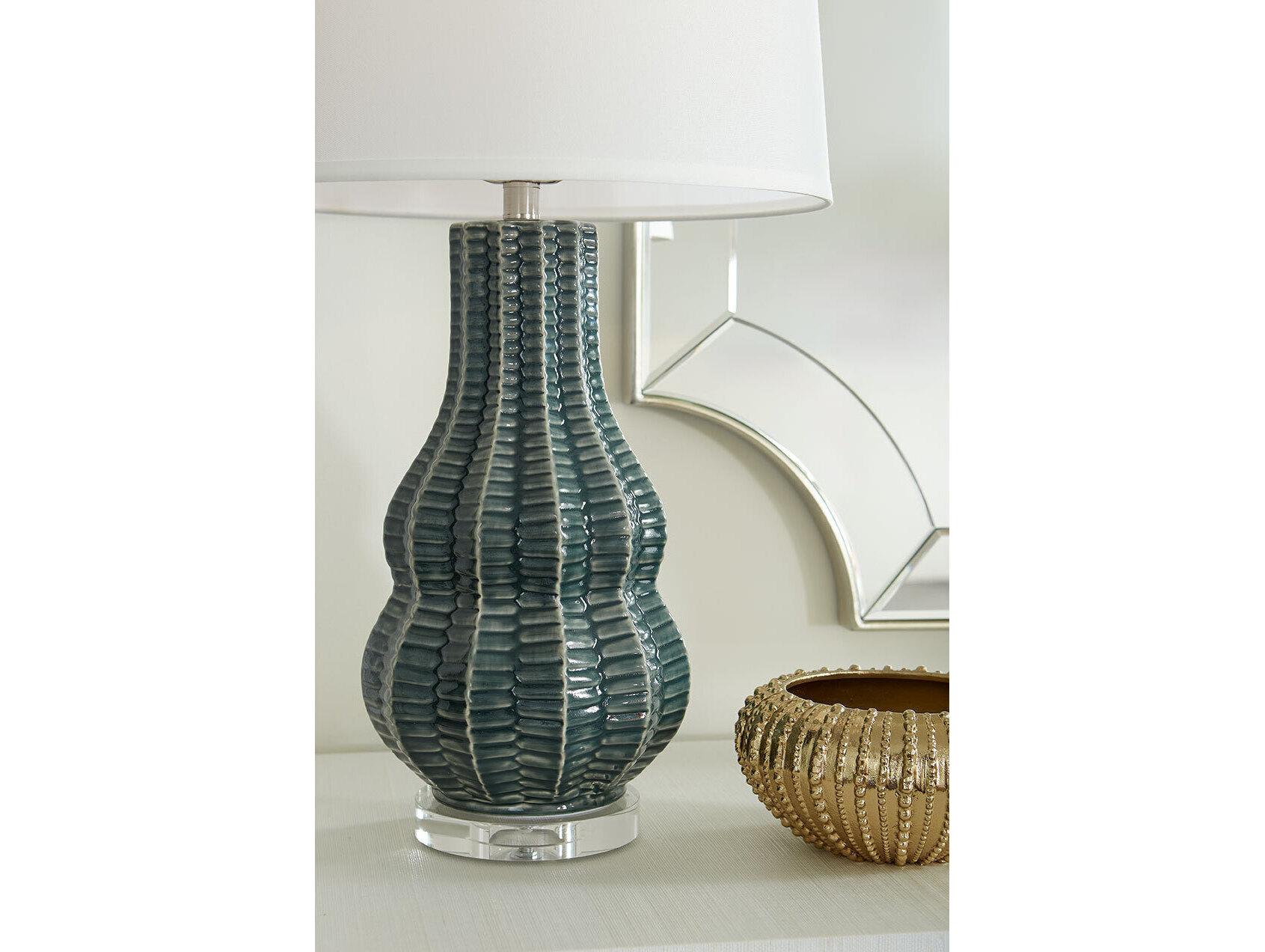 Villa & House Quinn Veridian Green Buffet Lamp