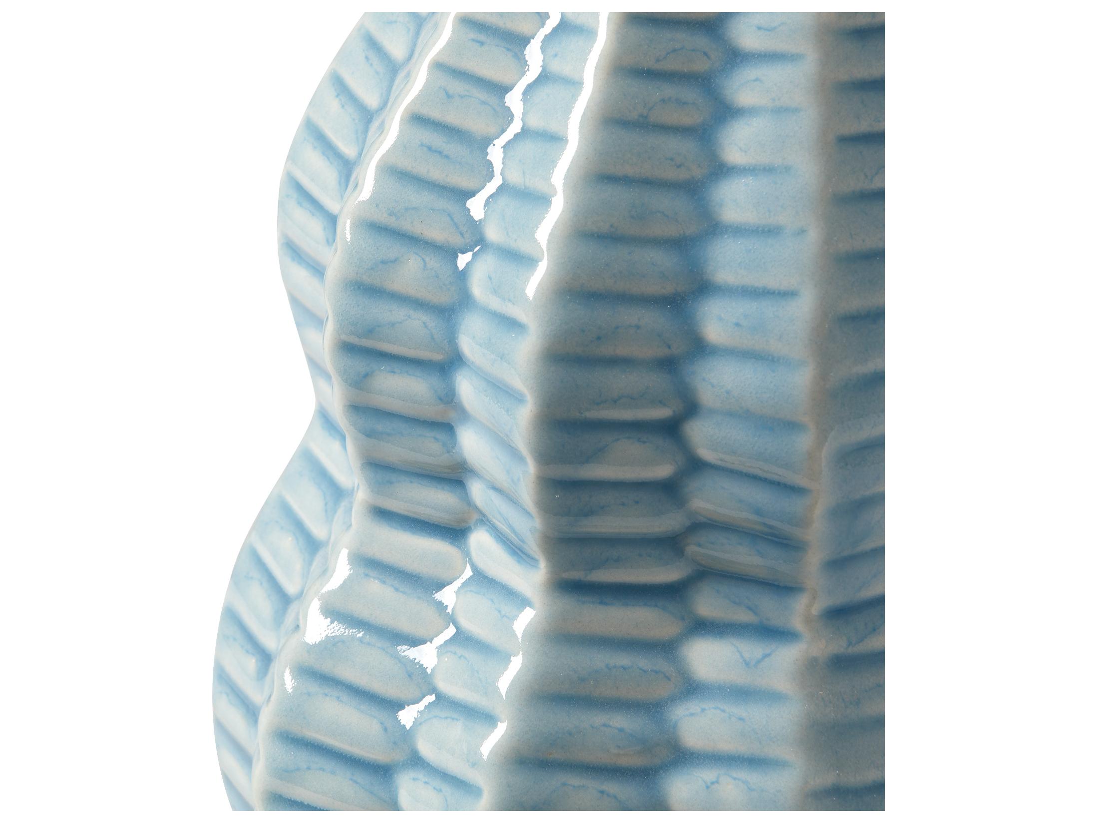 Villa & House Quinn Waterfall Blue Buffet Lamp