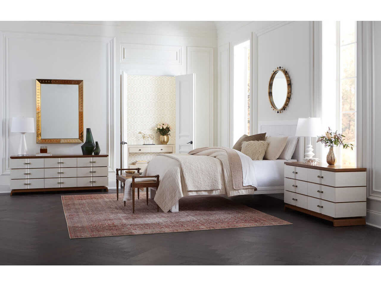 Villa & House Reese Antique Champagne Mirror Wall Rectangular