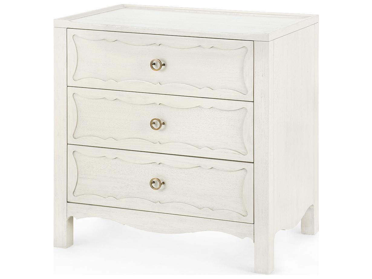 Villa & House Sara Sailcloth Sheen White Accent Chest