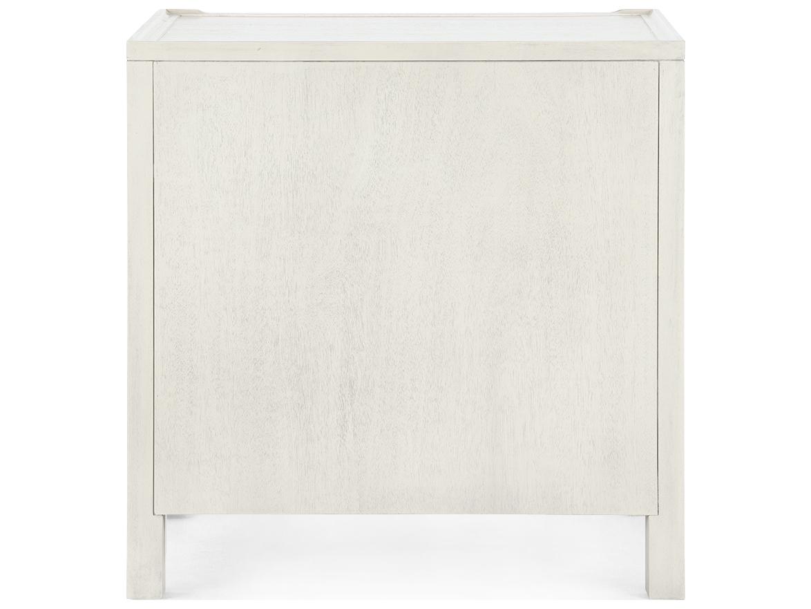 Villa & House Sara Sailcloth Sheen White Accent Chest
