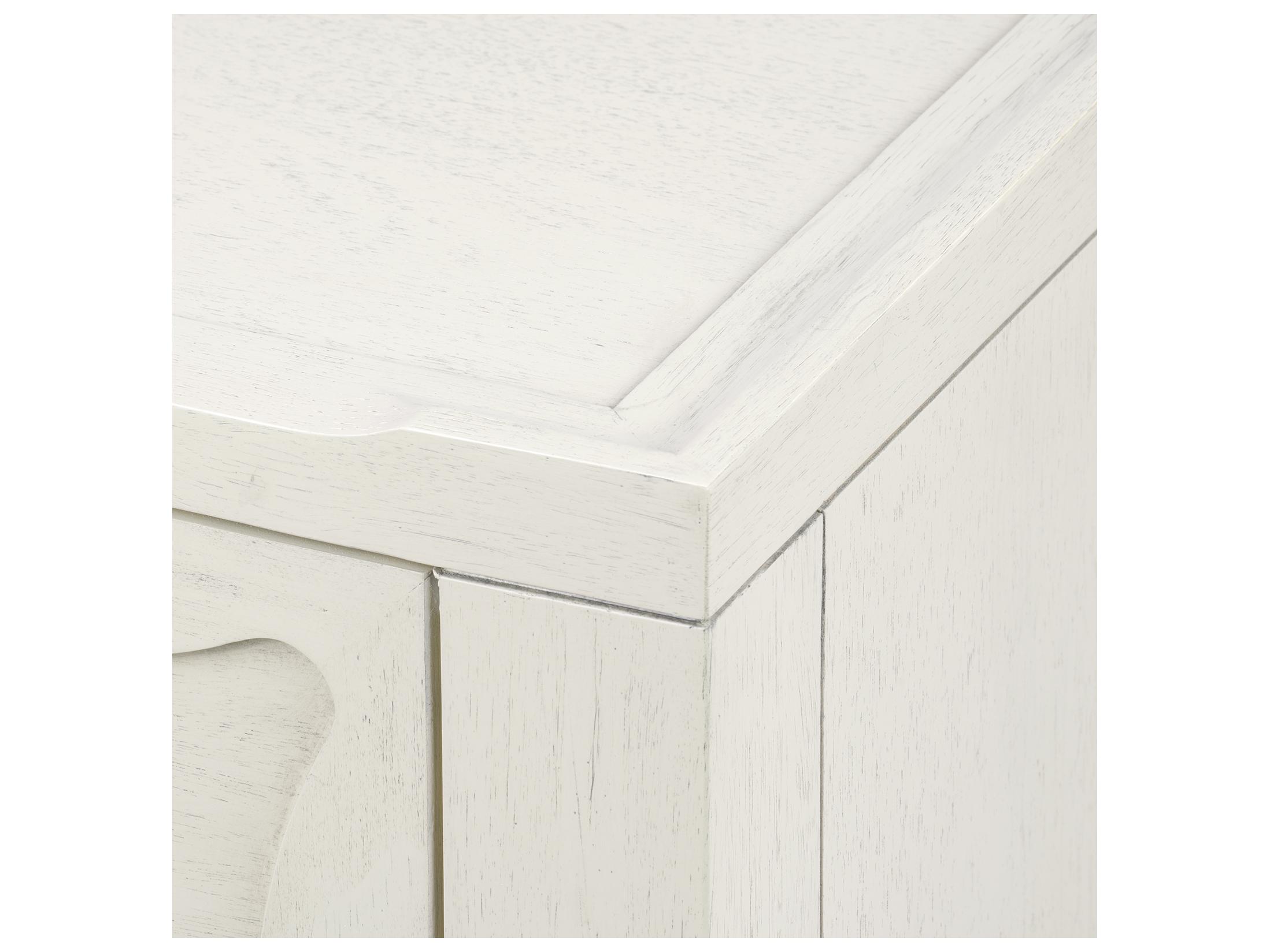 Villa & House Sara Sailcloth Sheen White Accent Chest