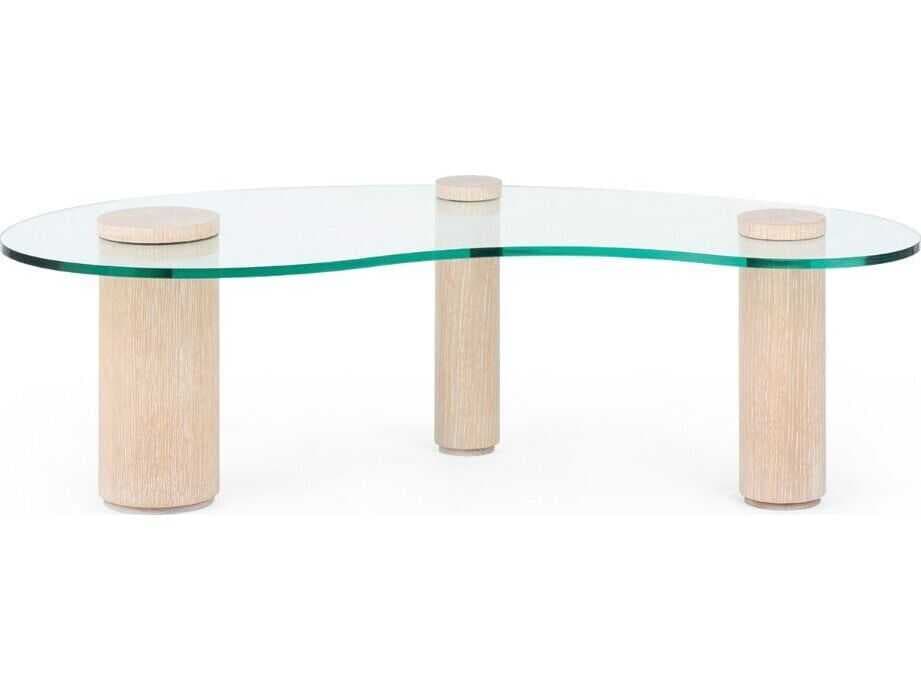 Villa & House Scarlotti Glass Sand Beige Coffee Table