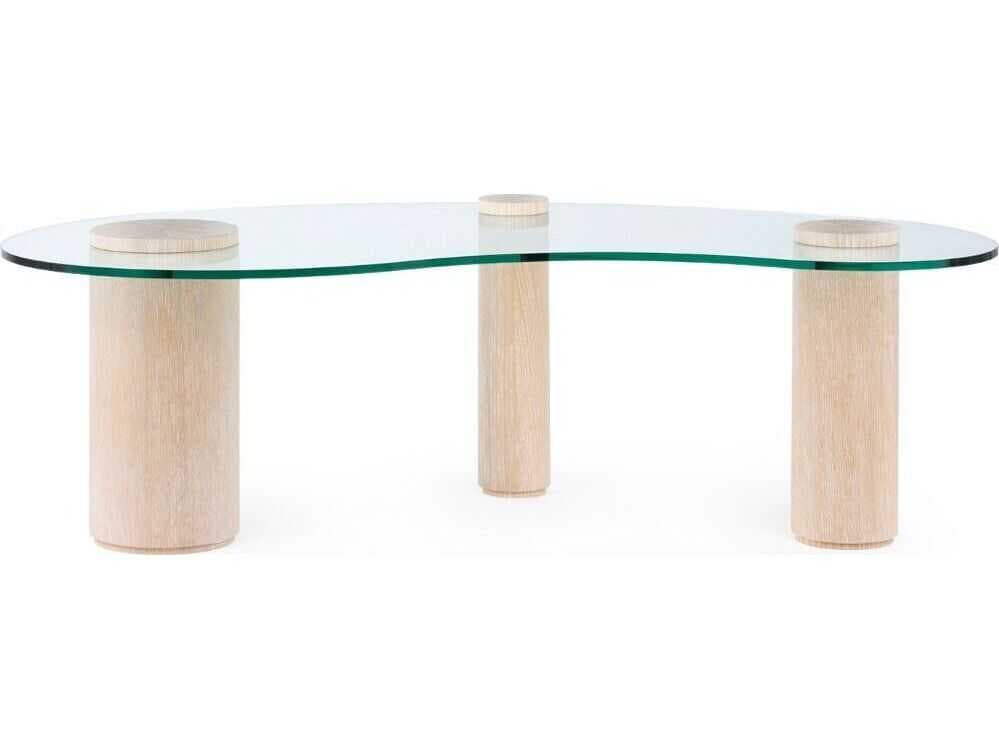 Villa & House Scarlotti Glass Sand Beige Coffee Table