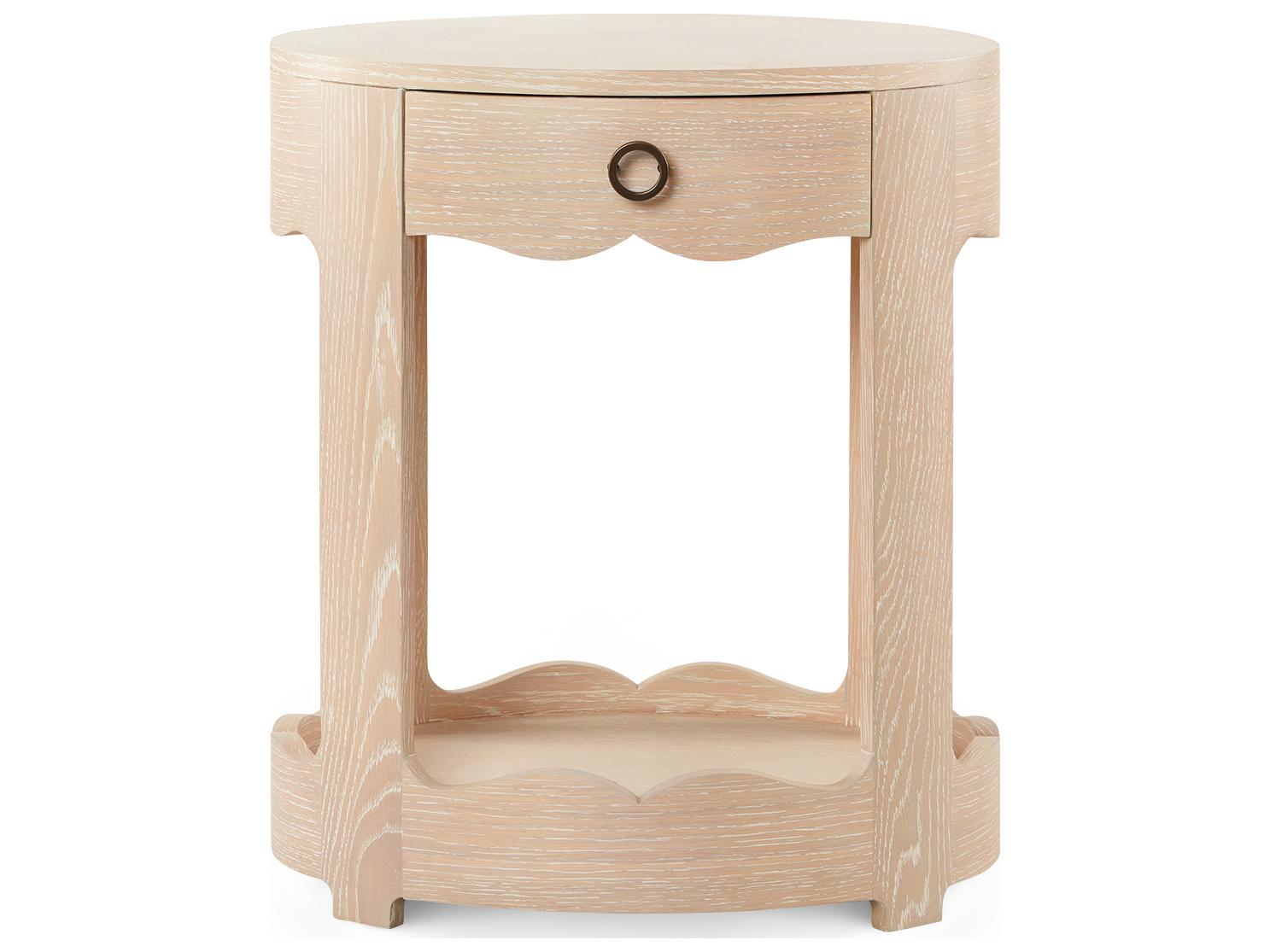 Villa & House Scarlett Oval Wood Sand End Table