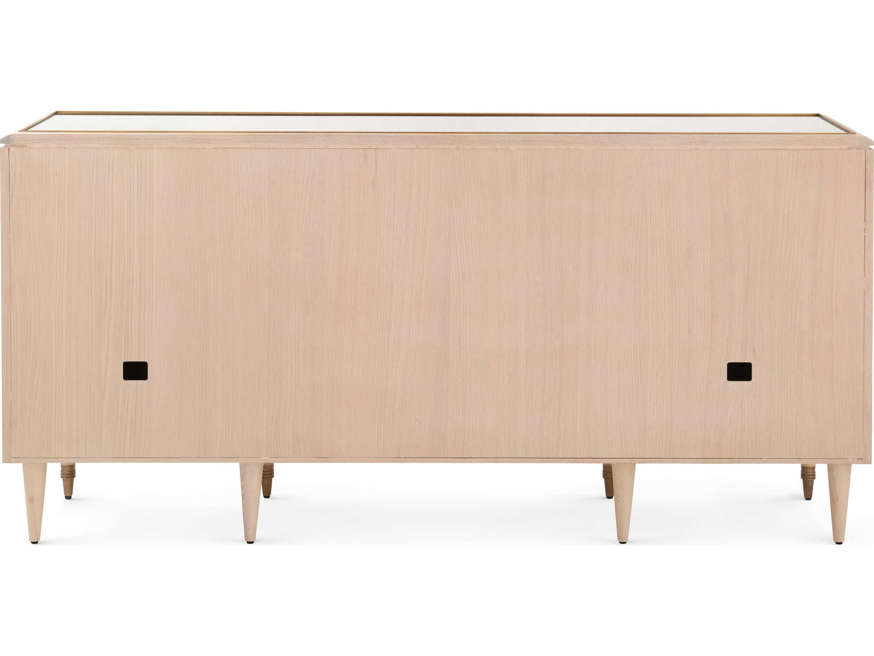 Villa & House Sofia 3-Drawers Brown Oak Wood Dresser