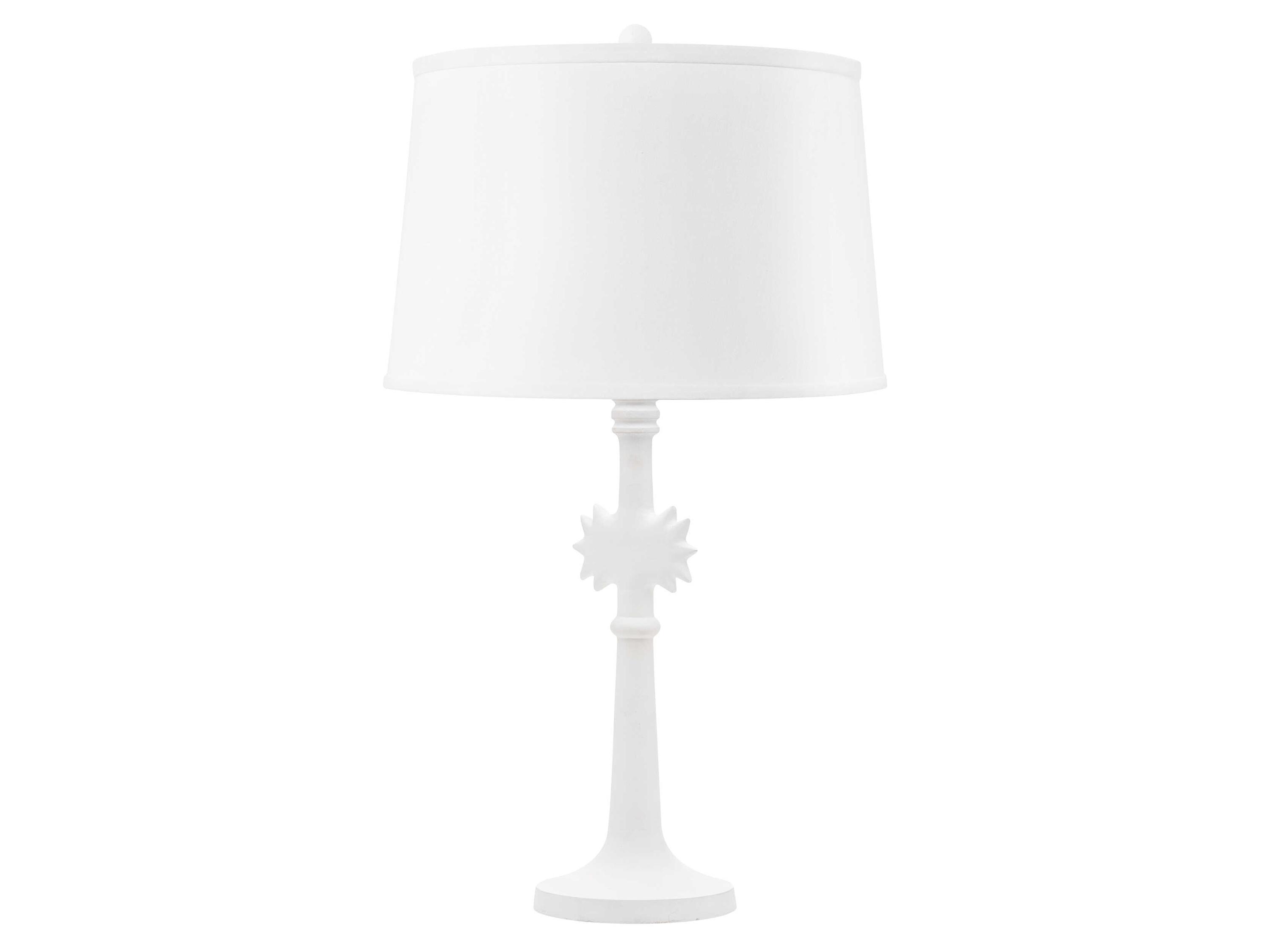 Villa & House Sol Plaster White 1 - Light Buffet Lamp Base (Lamp Only)