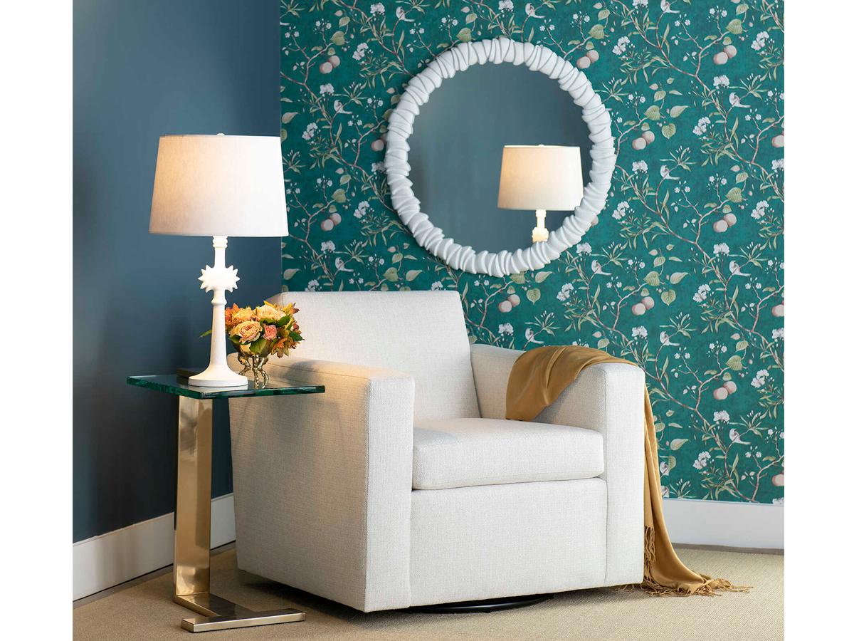 Villa & House Sol Plaster White 1 - Light Buffet Lamp Base (Lamp Only)