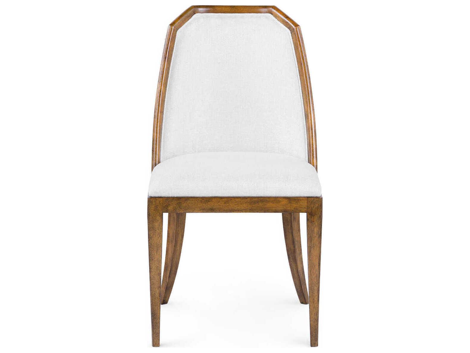 Villa & House Sonata Rubberwood Brown Upholstered Armless Dining Chair