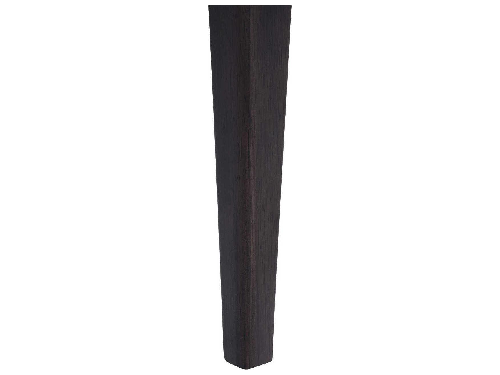 Villa & House Sonata Rubberwood Black Upholstered Armless Dining Chair