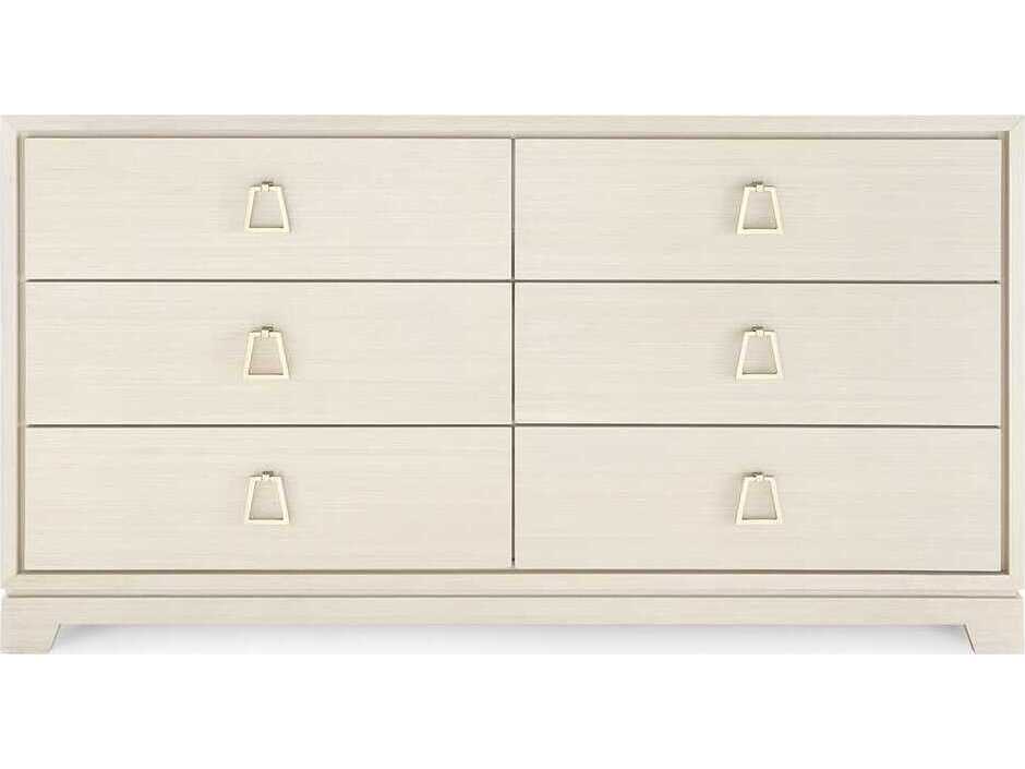 Villa & House Stanford 6-Drawers Beige Oak Wood Double Dresser