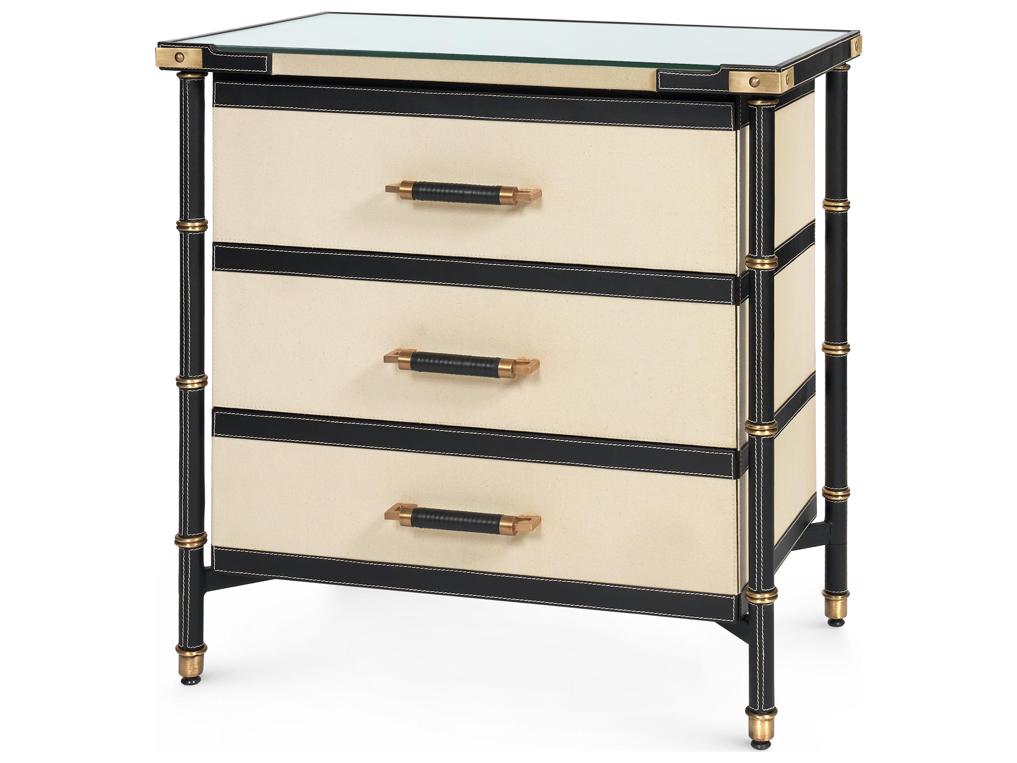 Villa & House Rectangular Glass End Table