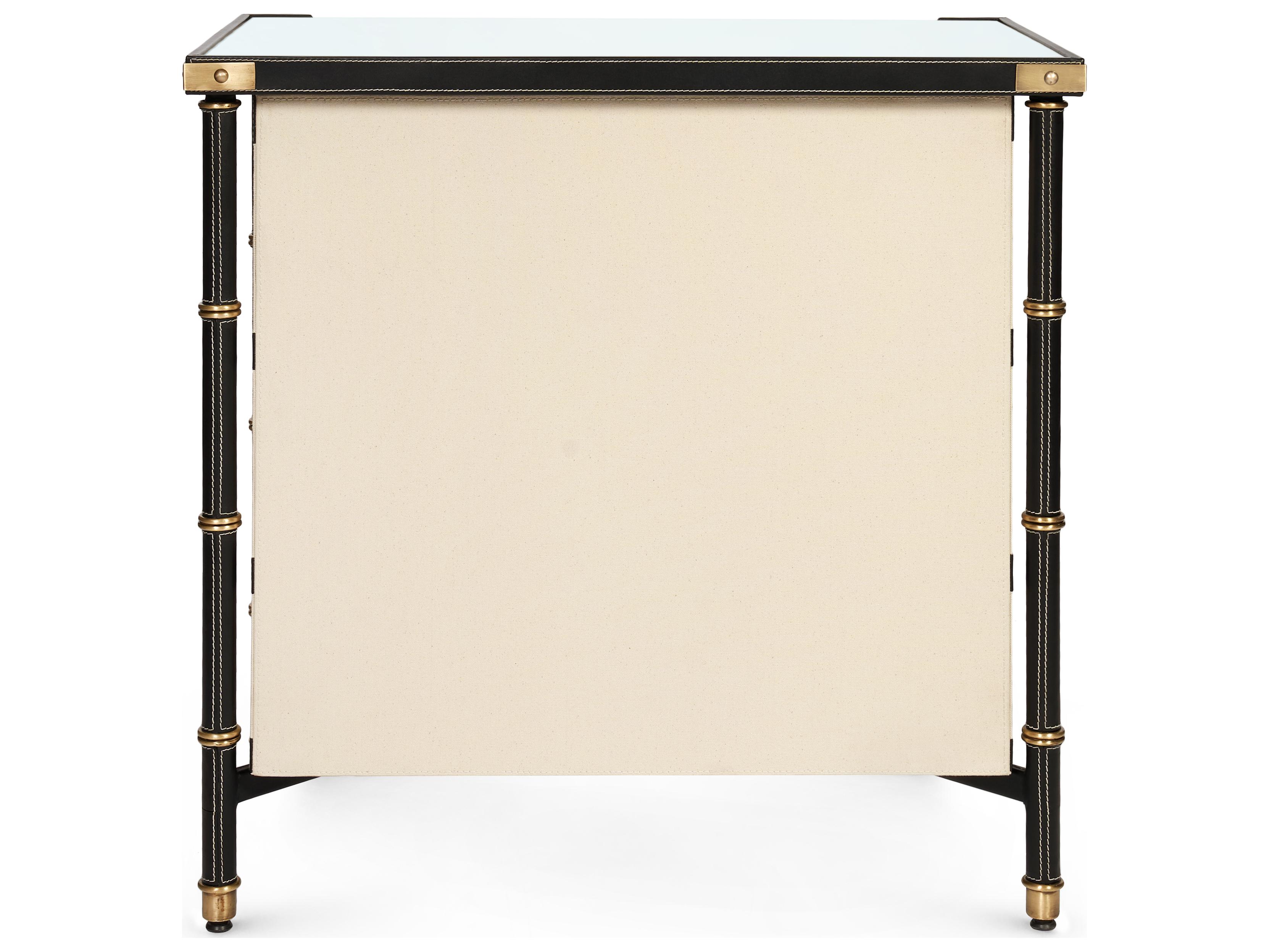 Villa & House Rectangular Glass End Table