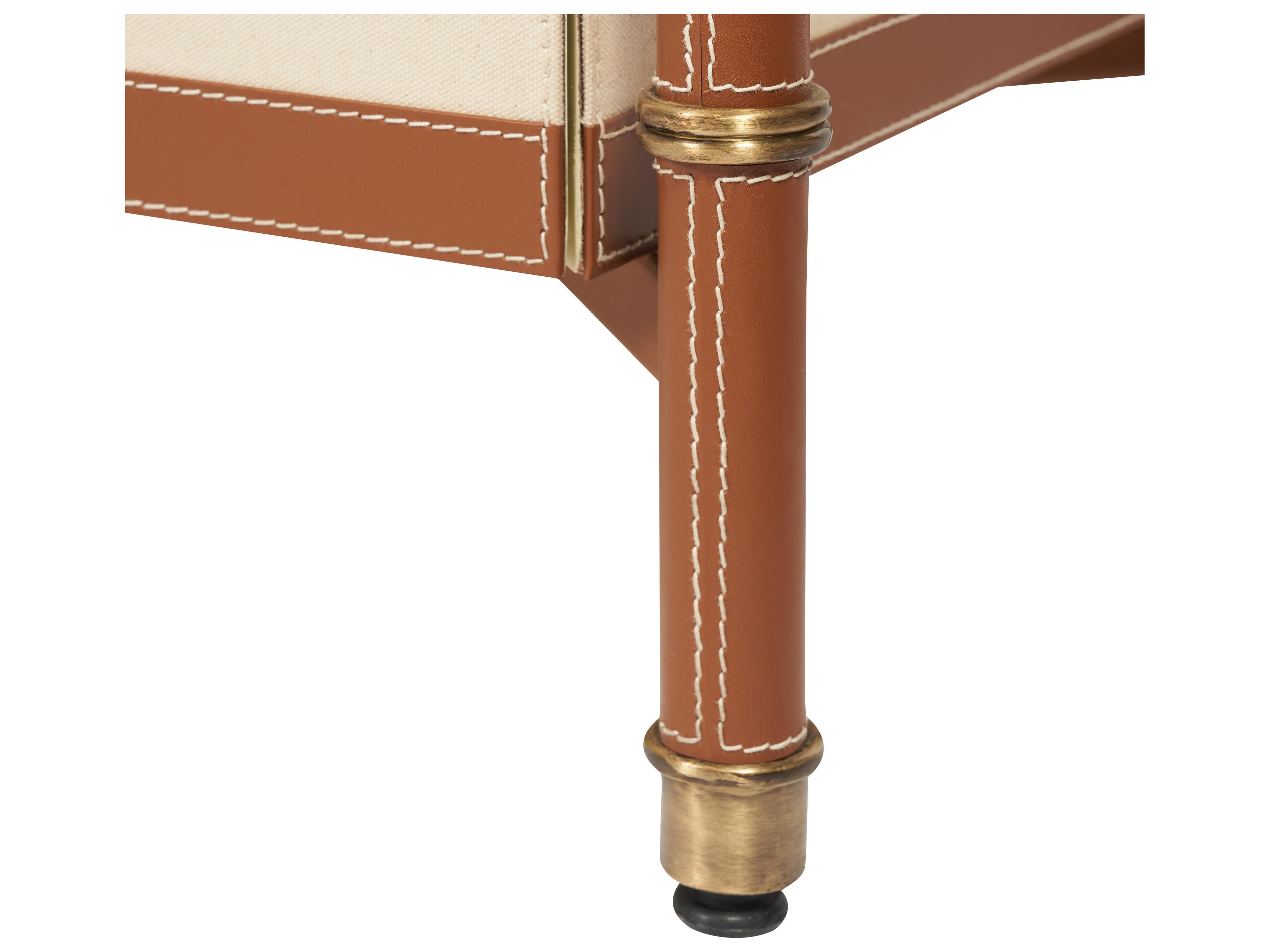 Villa & House Rectangular Glass End Table