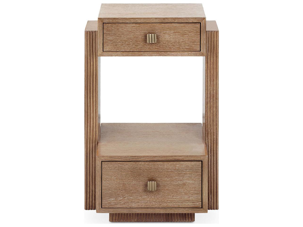 Villa & House Warren 2-Drawers Oak Wood Nightstand