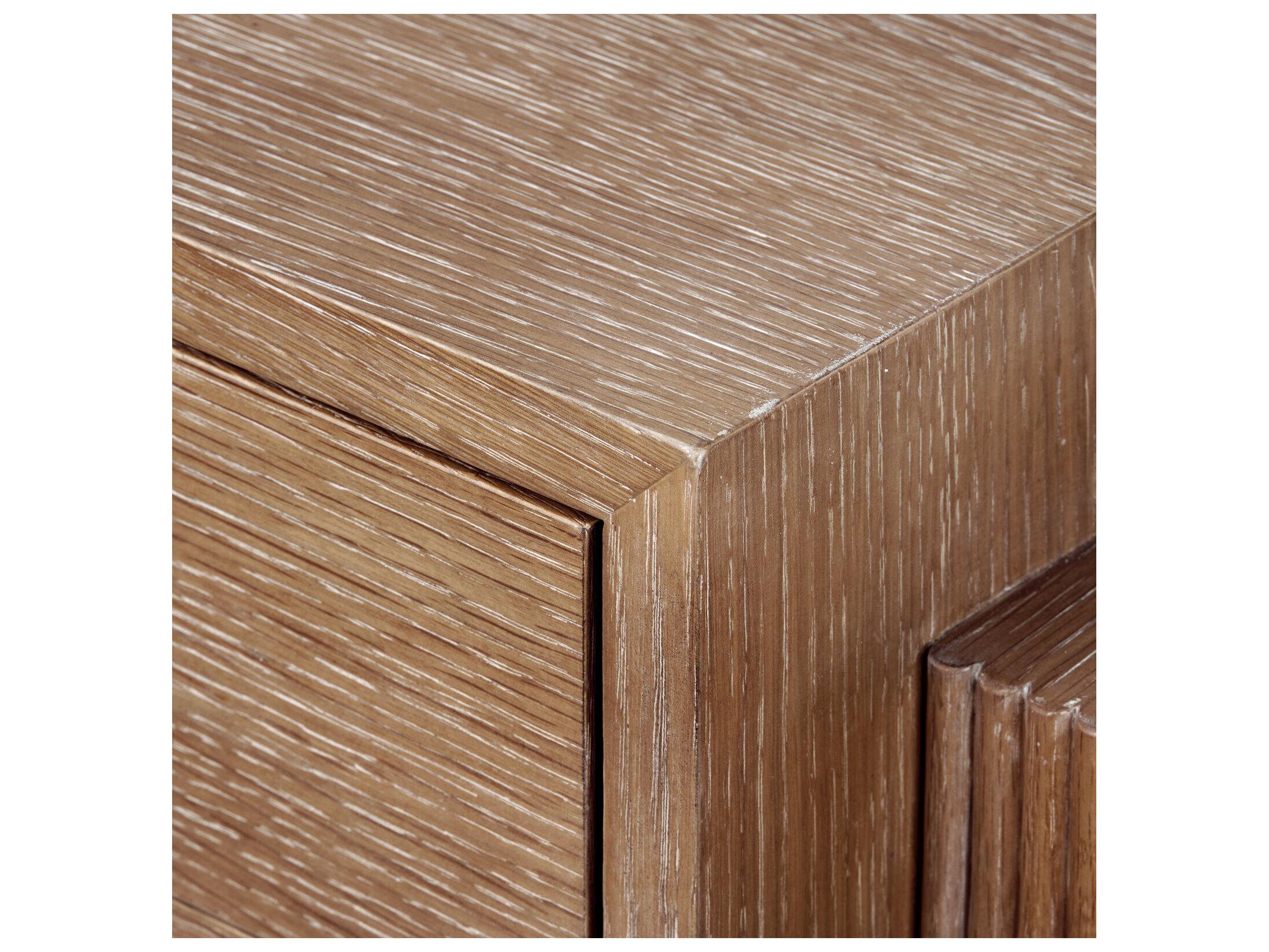 Villa & House Warren 2-Drawers Oak Wood Nightstand