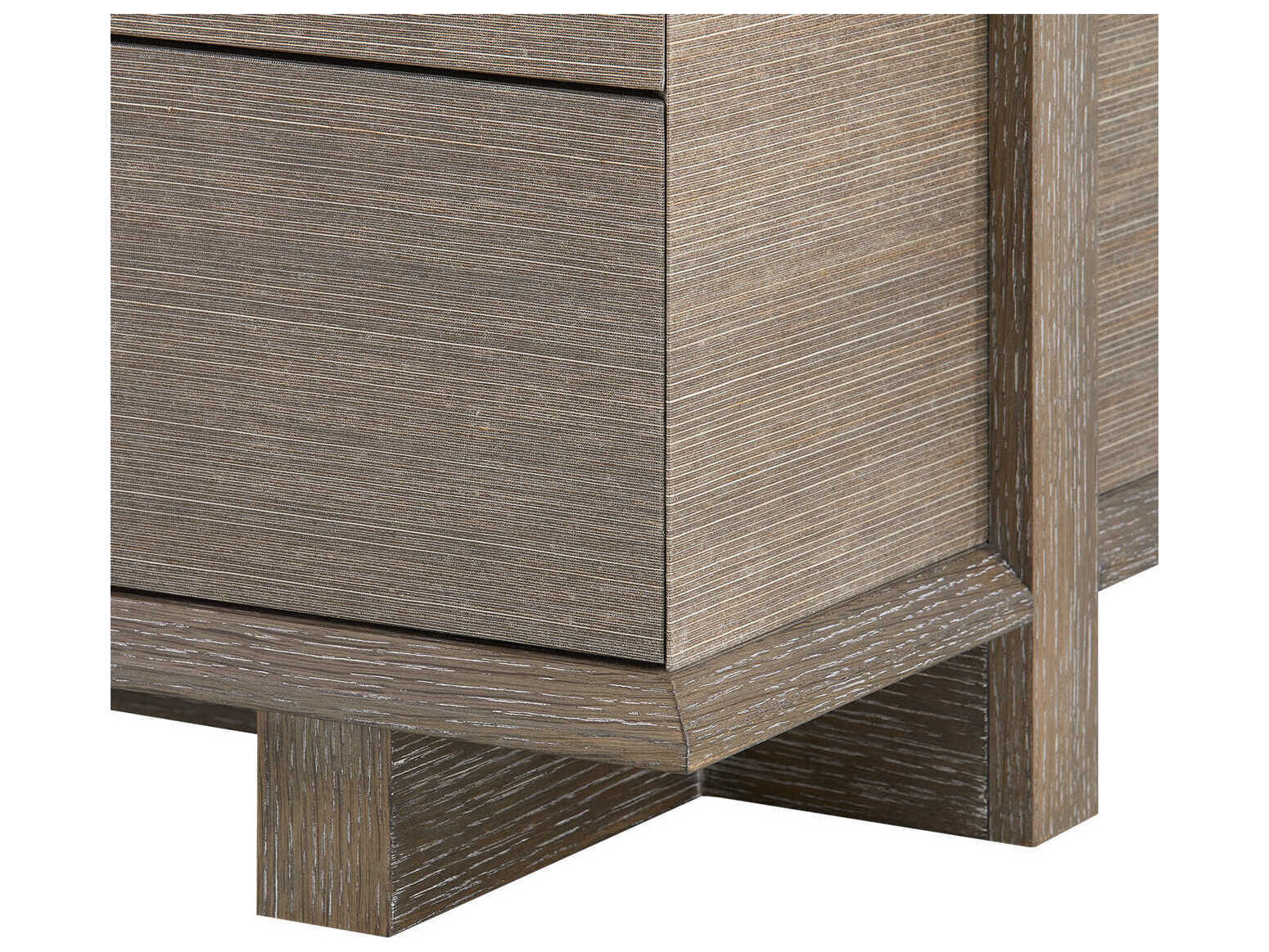 Villa & House Watson 4-Drawers Brown Oak Wood Dresser