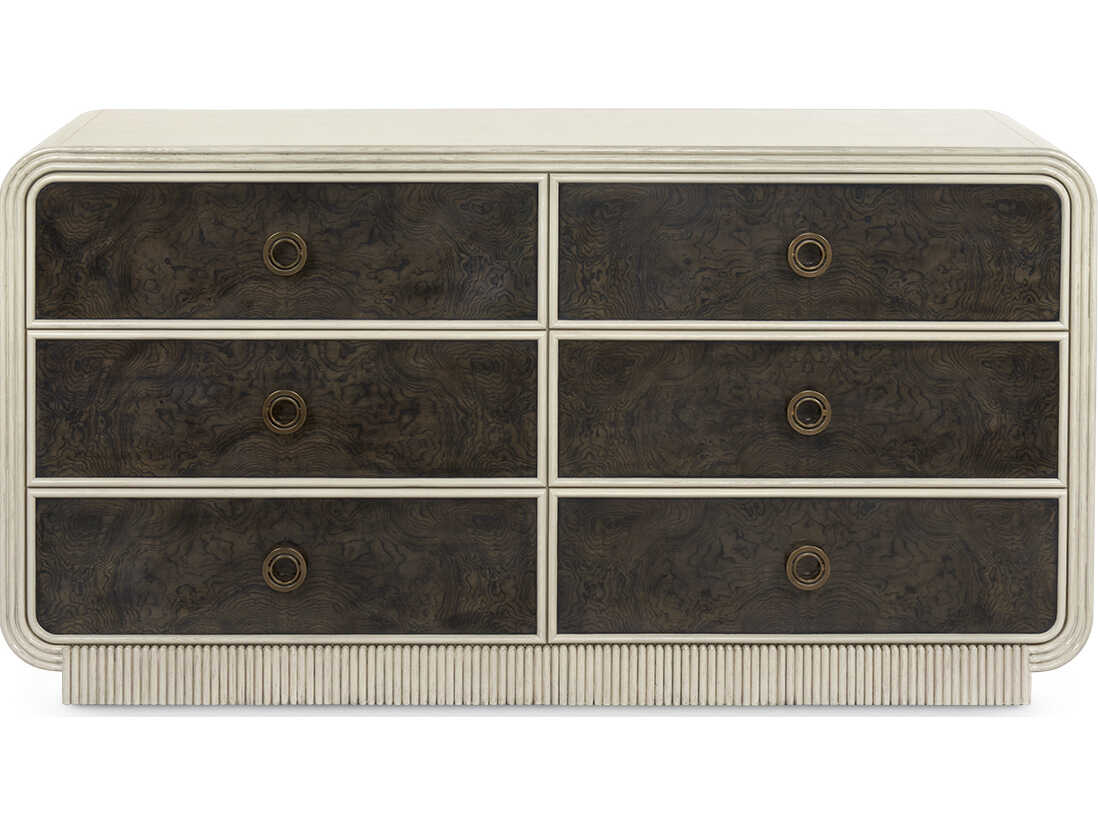 Villa & House Wyatt 6-Drawers Acacia Wood Double Dresser