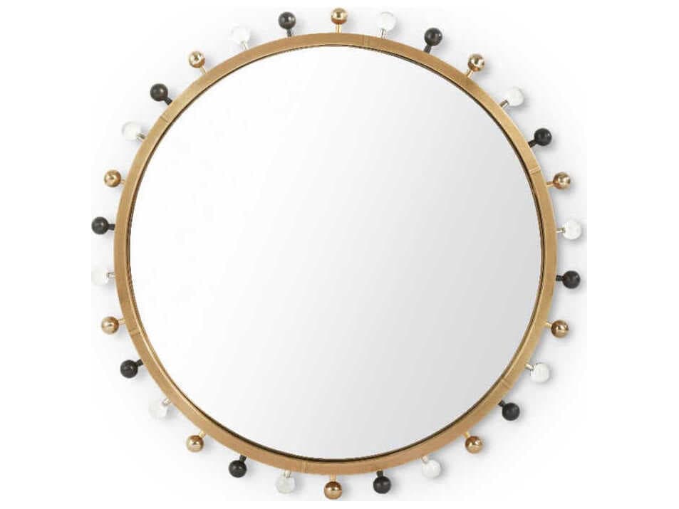 Villa & House Zoe Antique Brass Wall Mirror Round