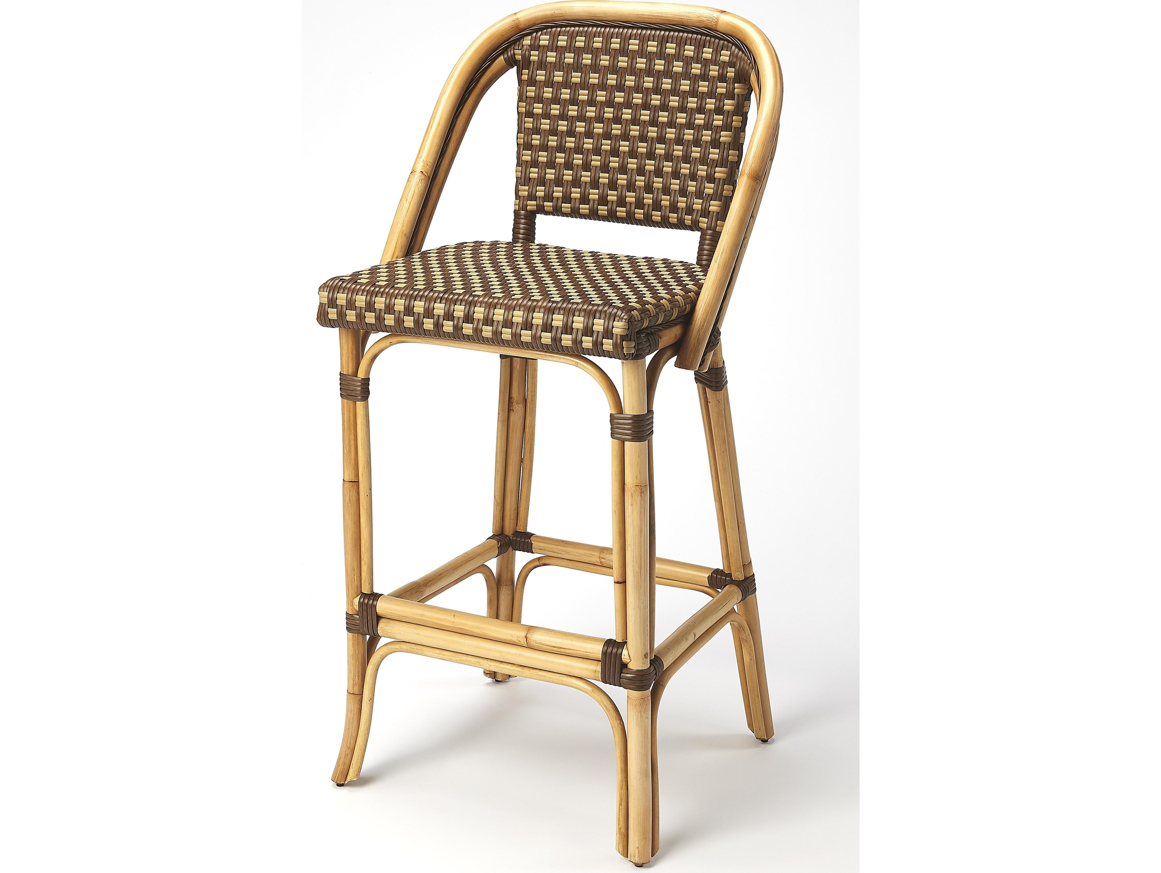 Butler Outdoor Lila Wicker Bar Stool