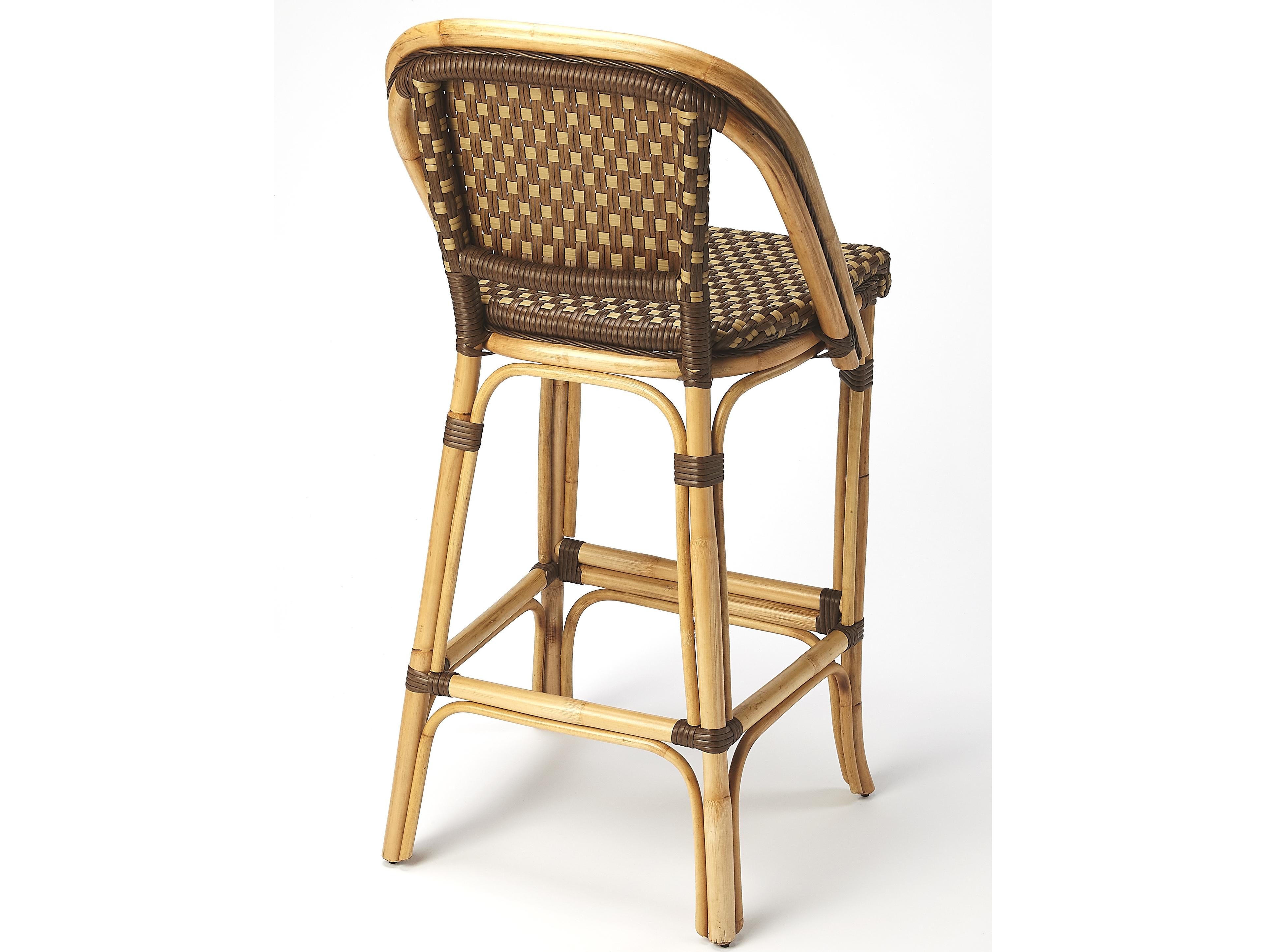 Butler Outdoor Lila Wicker Bar Stool