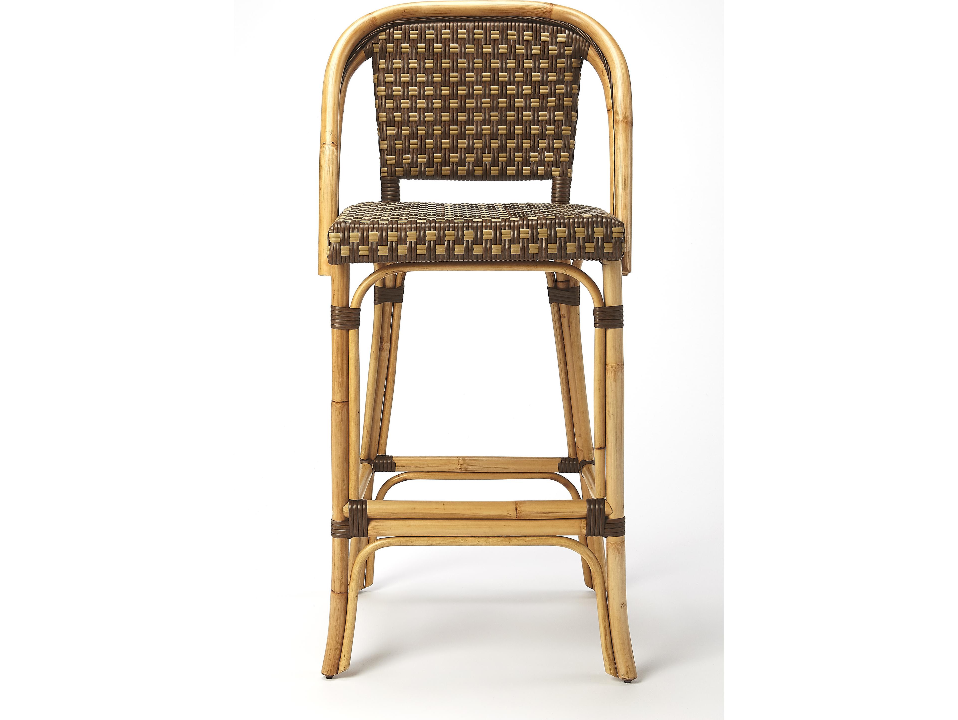 Butler Outdoor Lila Wicker Bar Stool
