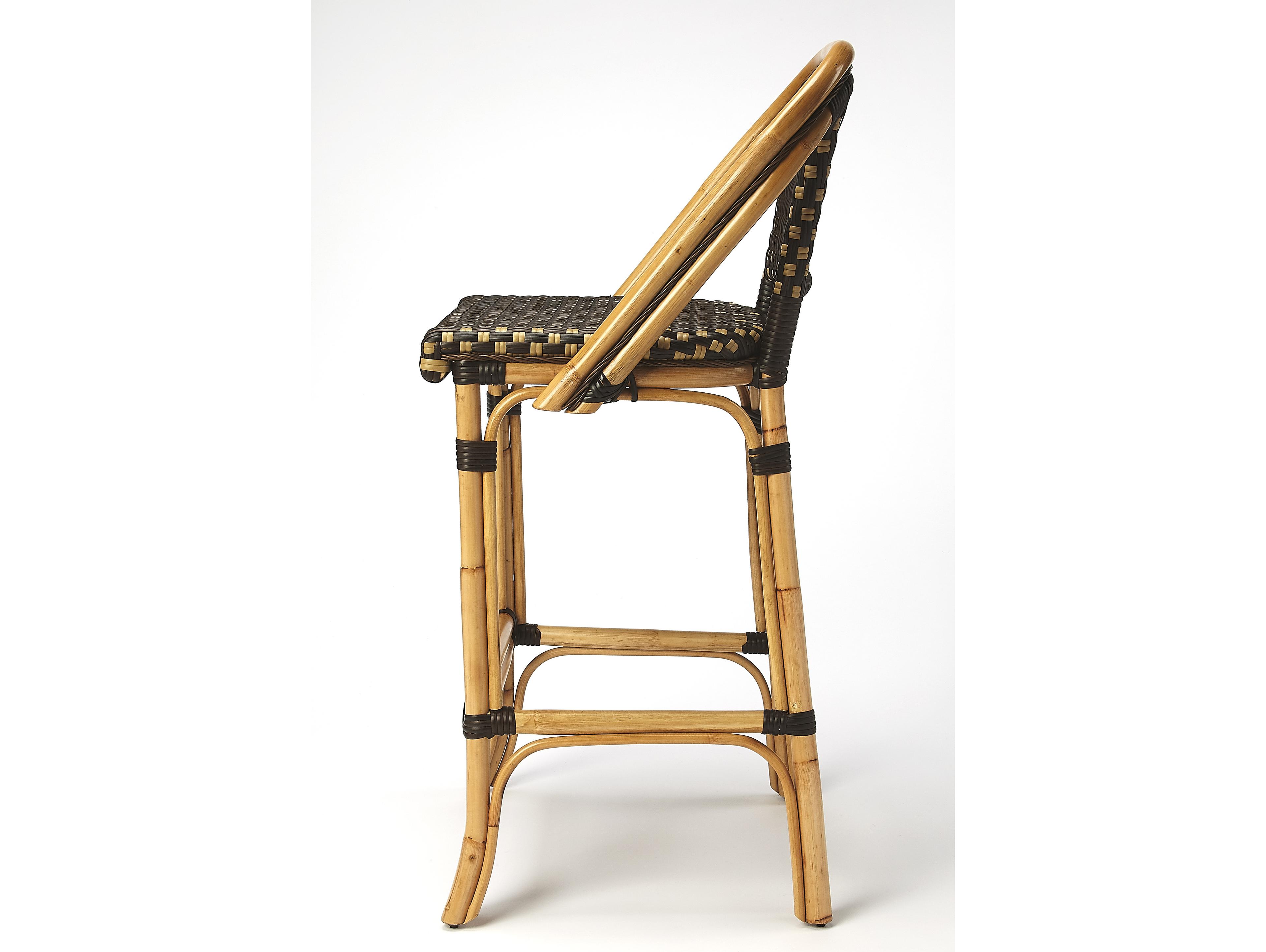 Butler Outdoor Lila Wicker Bar Stool