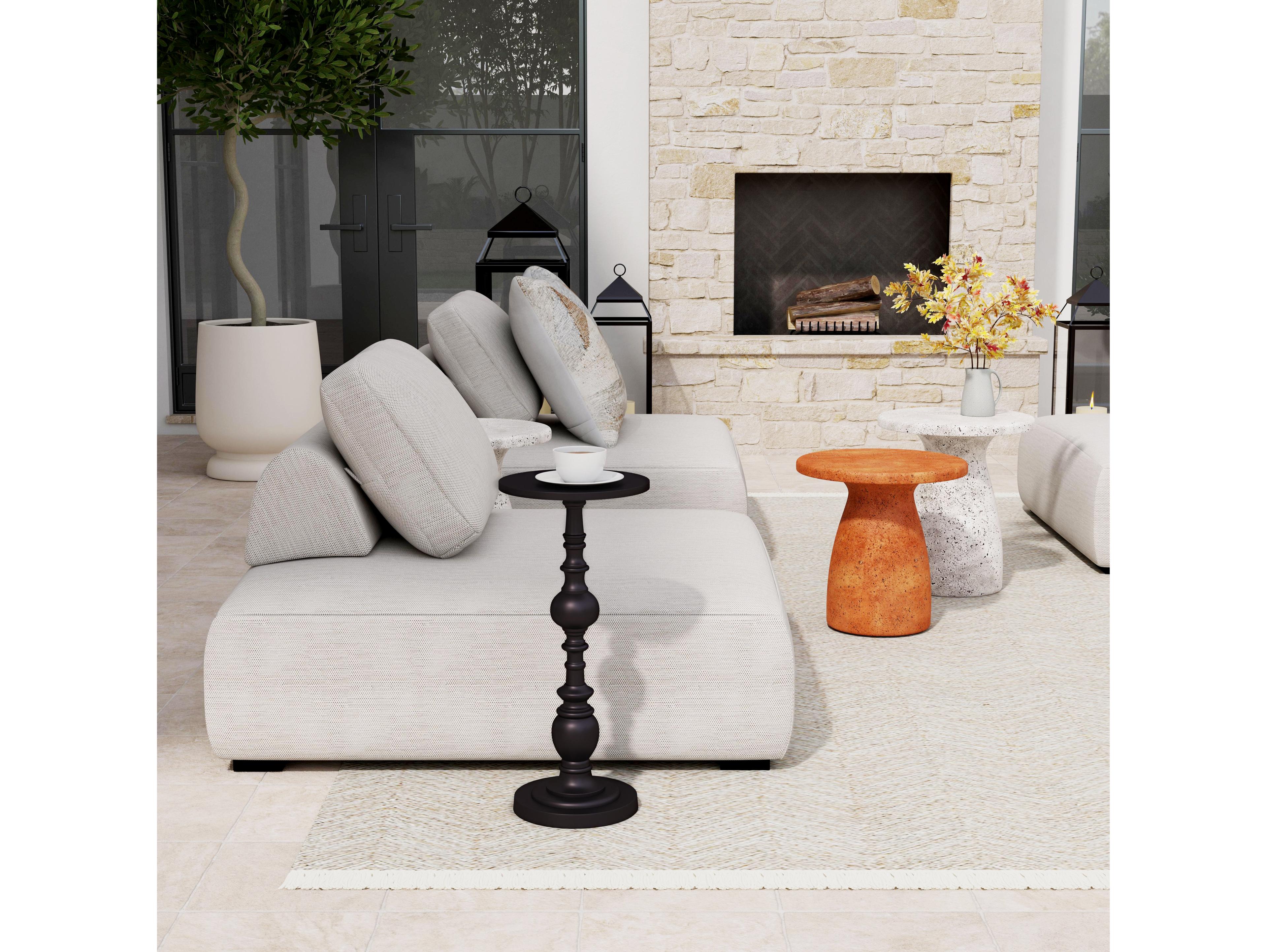 Butler Outdoor Darien Aluminum Round End Table