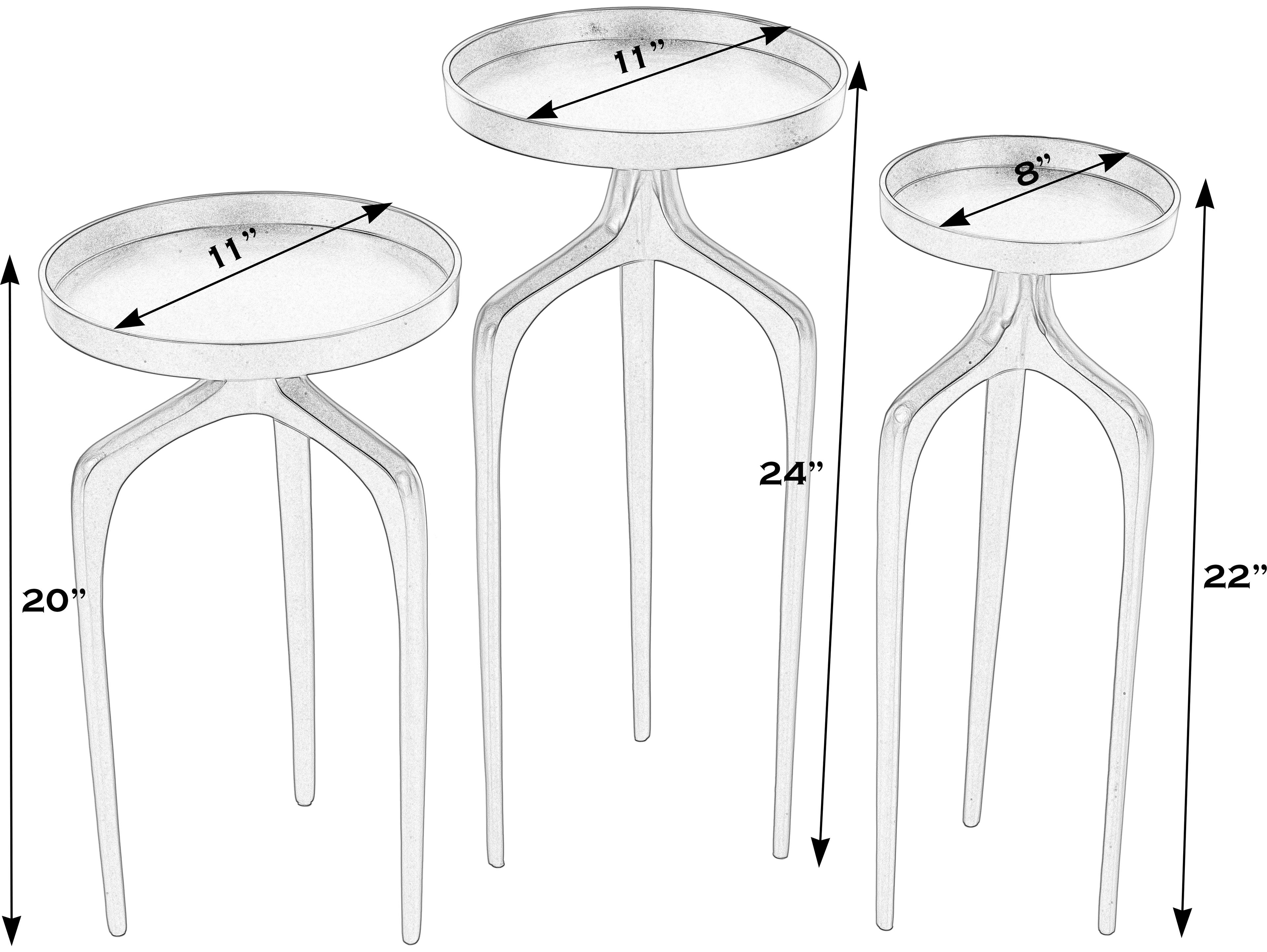 Butler Outdoor Emilie Aluminum Round End Table
