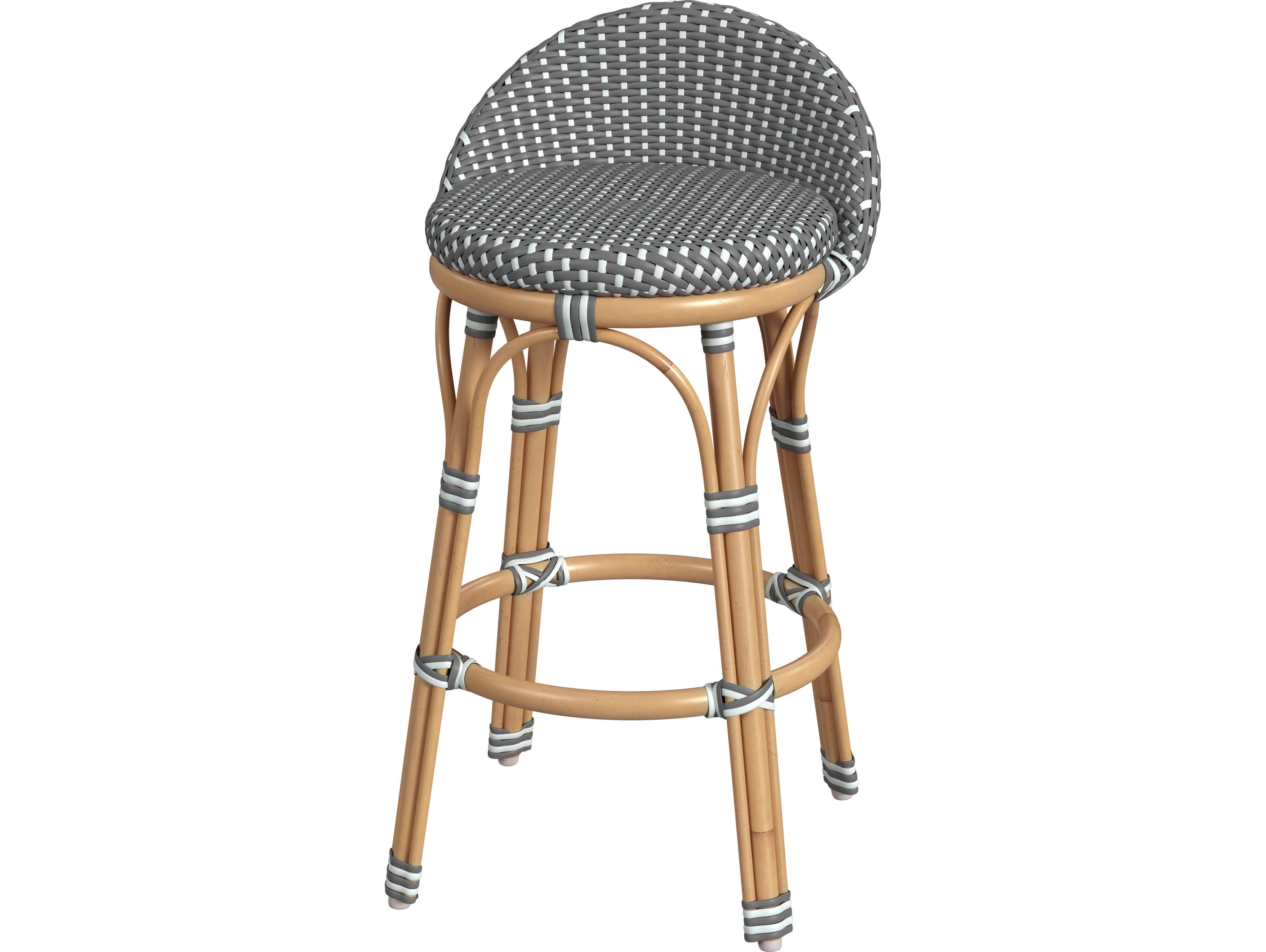 Butler Outdoor Tobias Aluminum Wicker Counter Stool