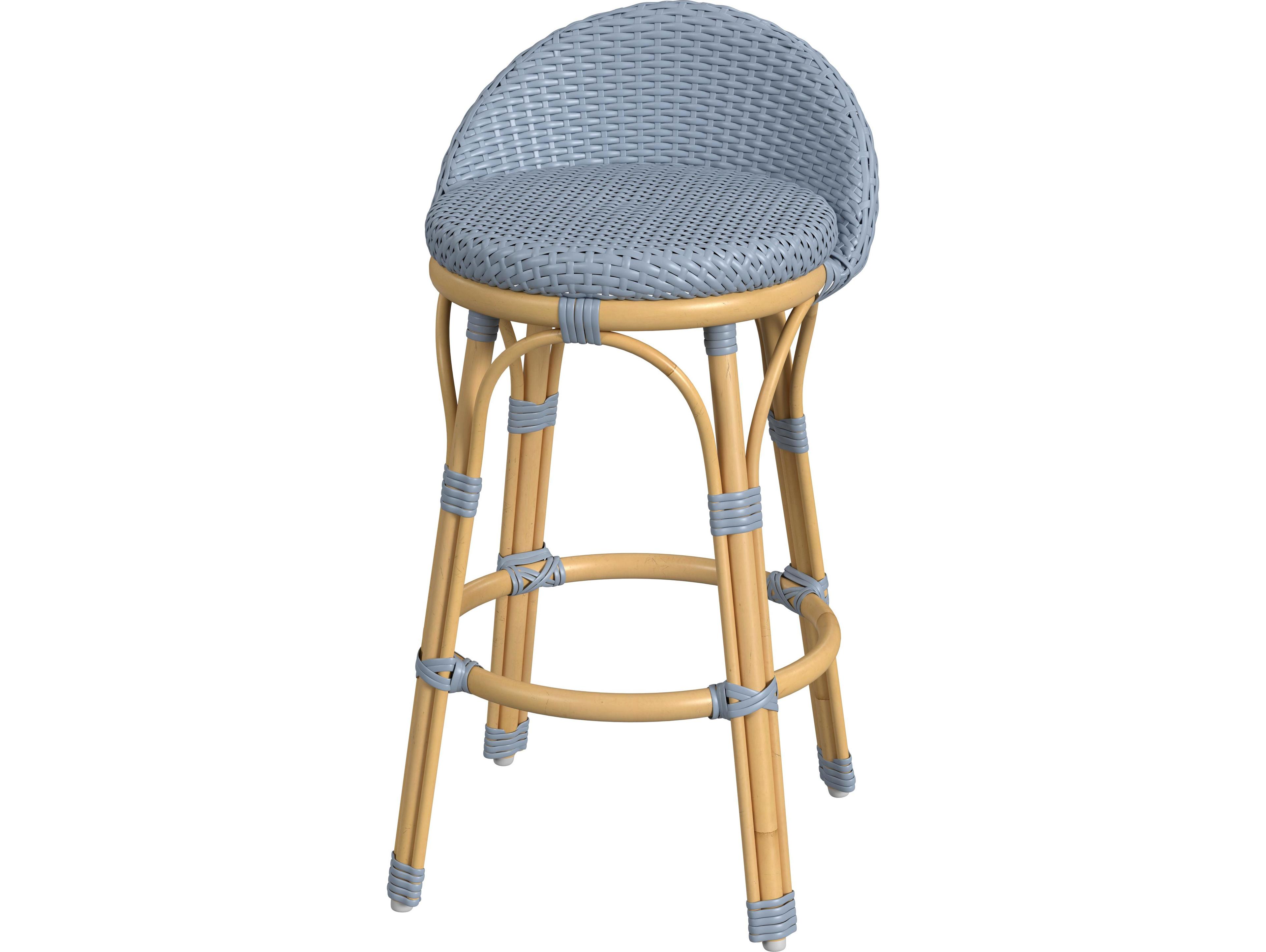 Butler Outdoor Tobias Aluminum Wicker Counter Stool