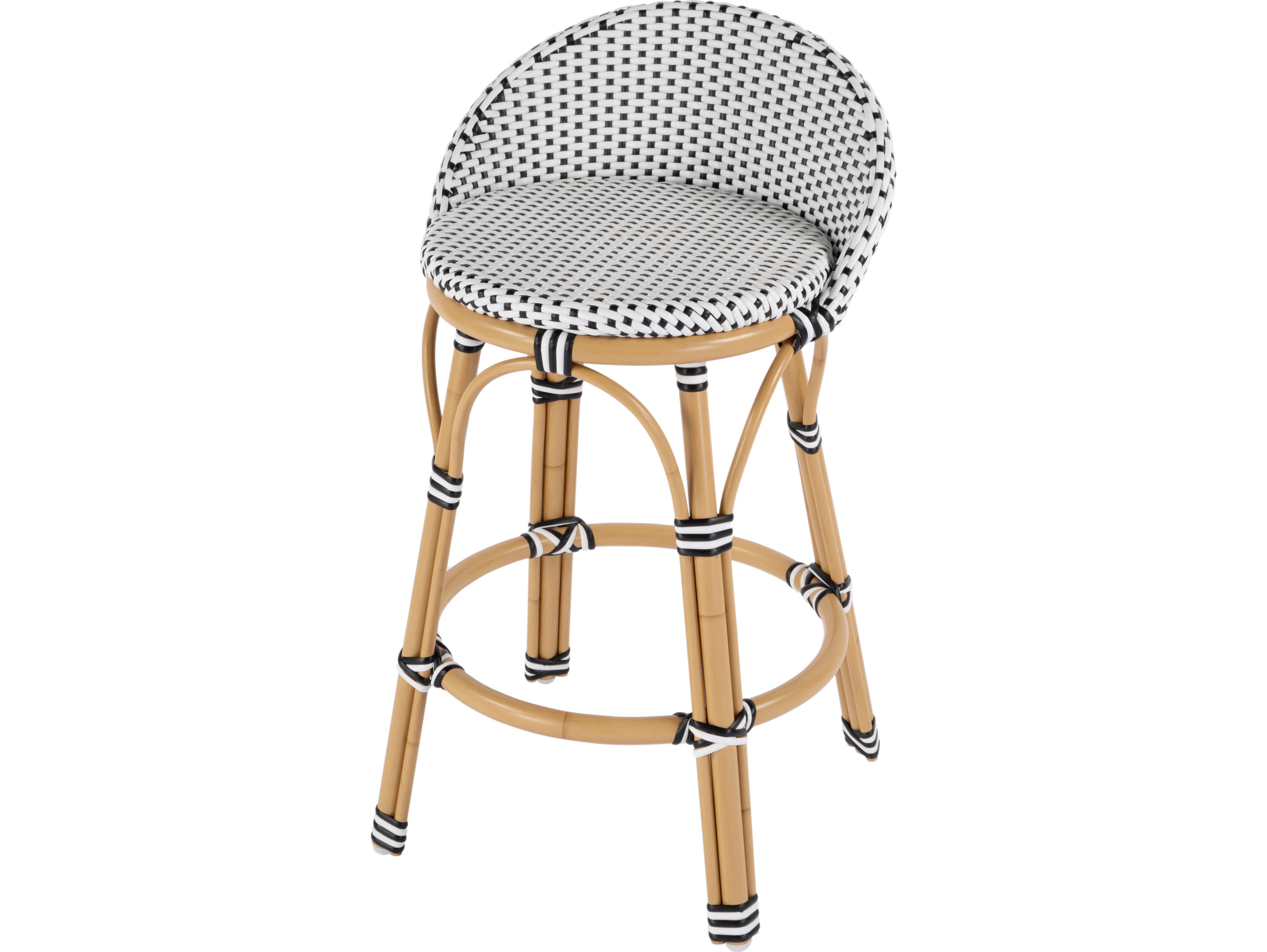 Butler Outdoor Tobias Aluminum Wicker Counter Stool