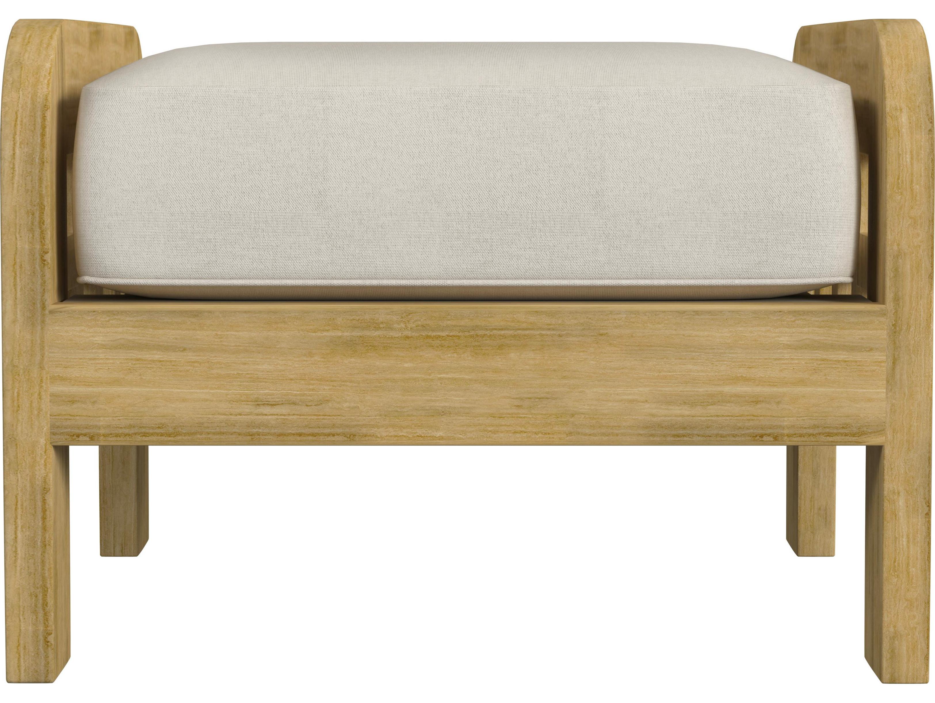 Butler Outdoor Monhegan Teak Cushion Ottoman