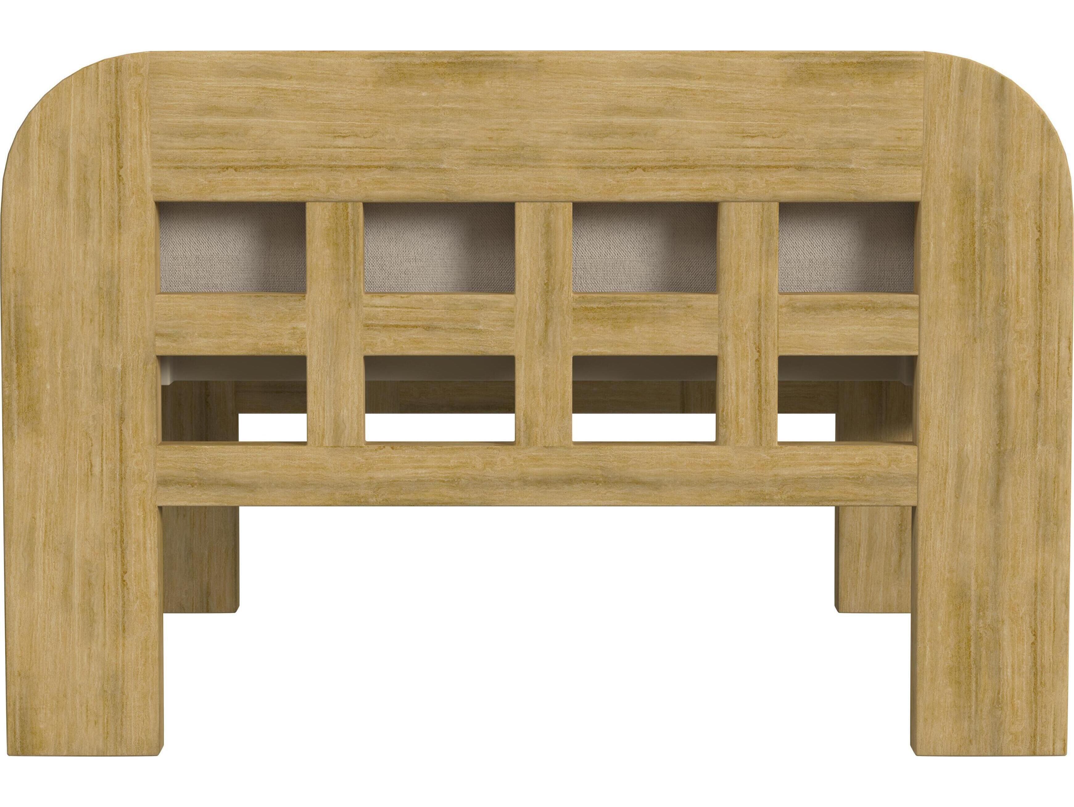 Butler Outdoor Monhegan Teak Cushion Ottoman