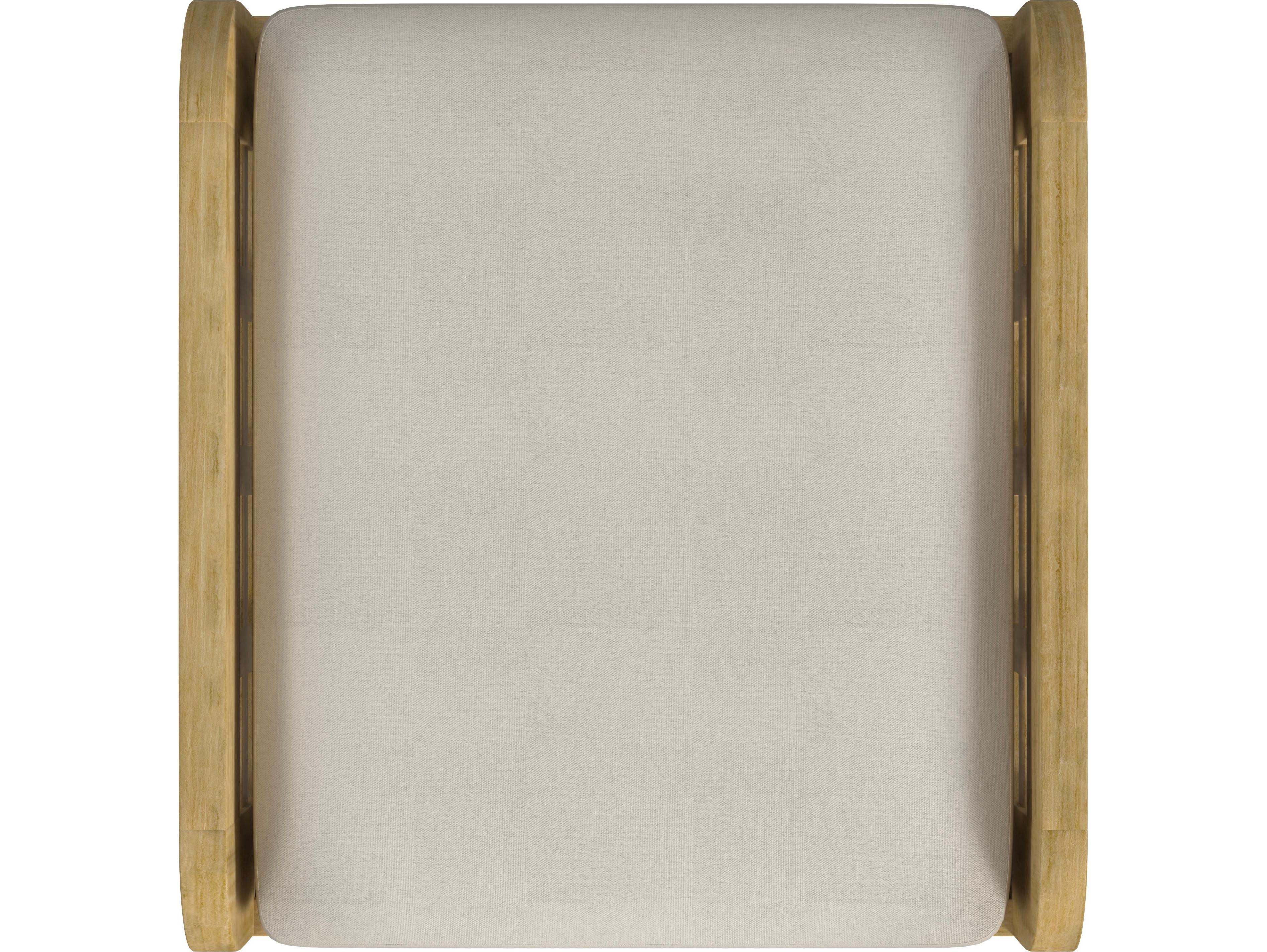 Butler Outdoor Monhegan Teak Cushion Ottoman