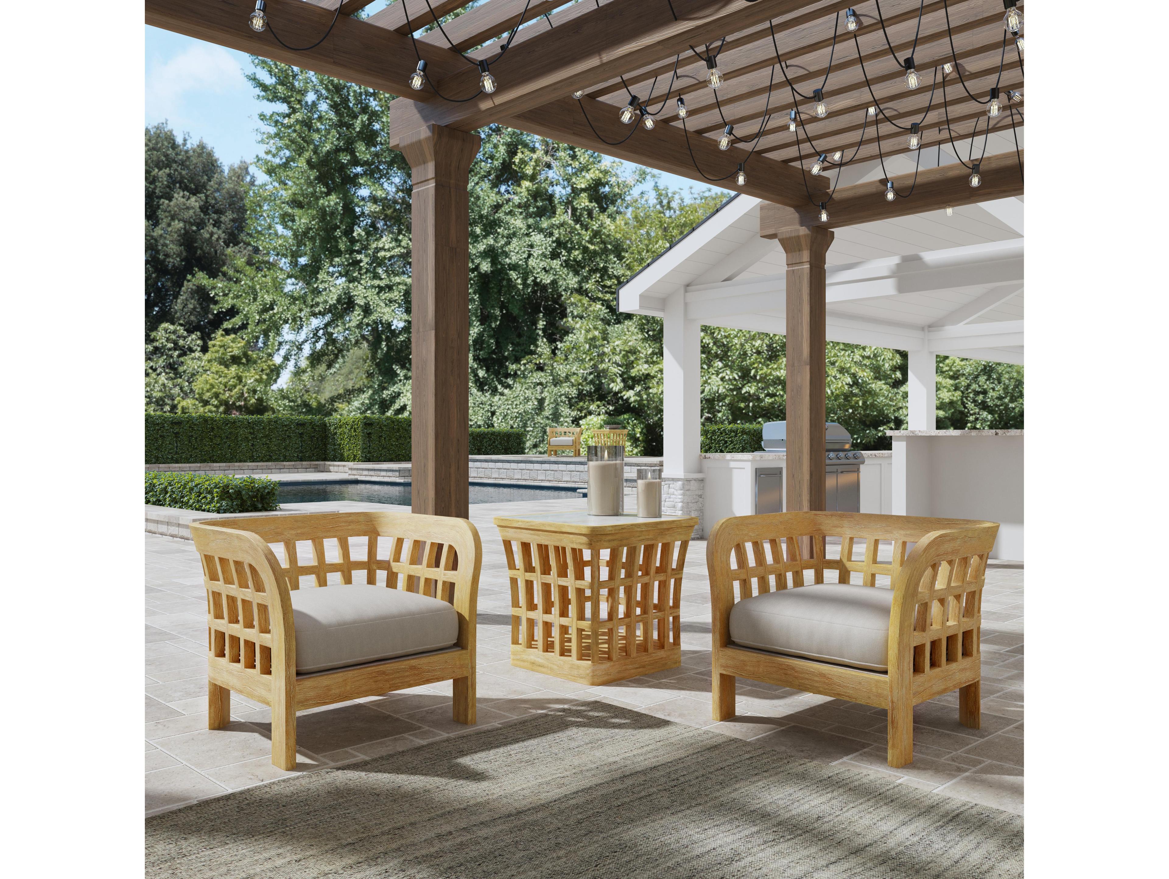 Butler Outdoor Monhegan Teak Square End Table