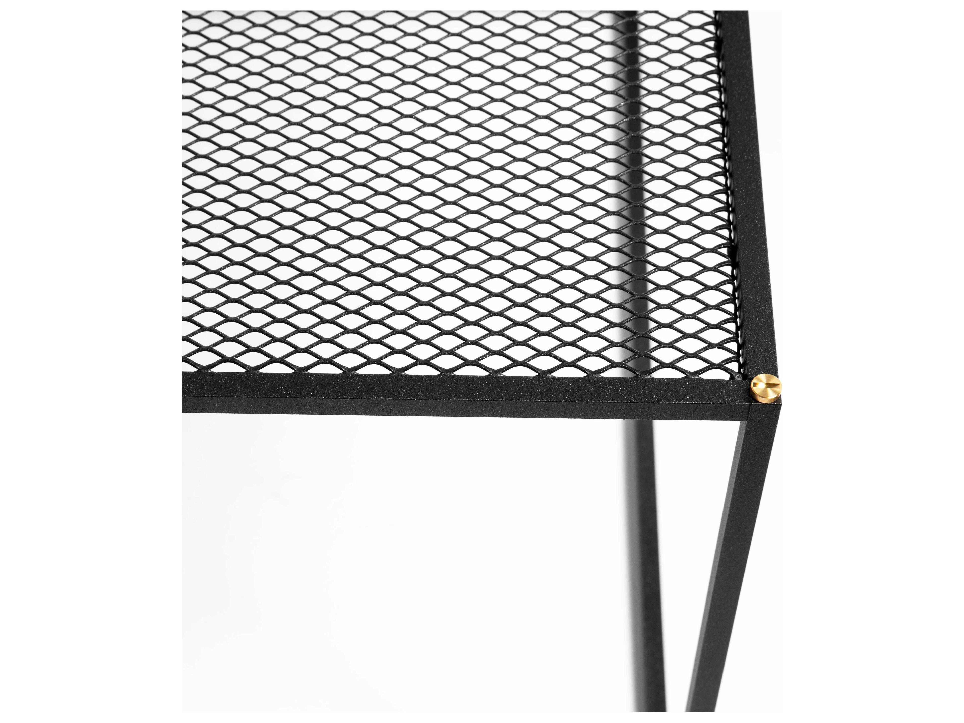 Buster + Punch Meshed Rectangular Steel Black Coffee Table