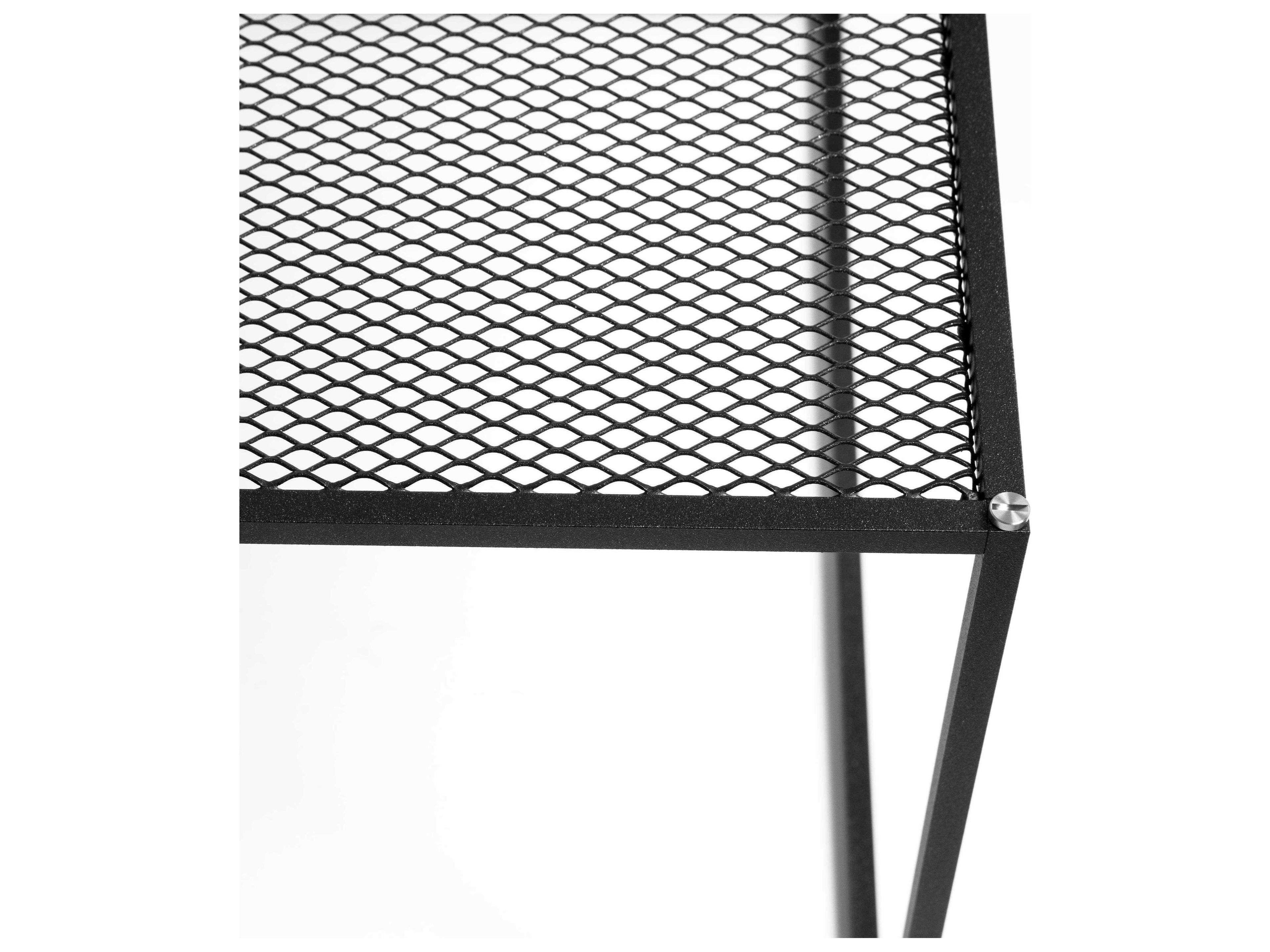 Buster + Punch Meshed Rectangular Steel Black Coffee Table