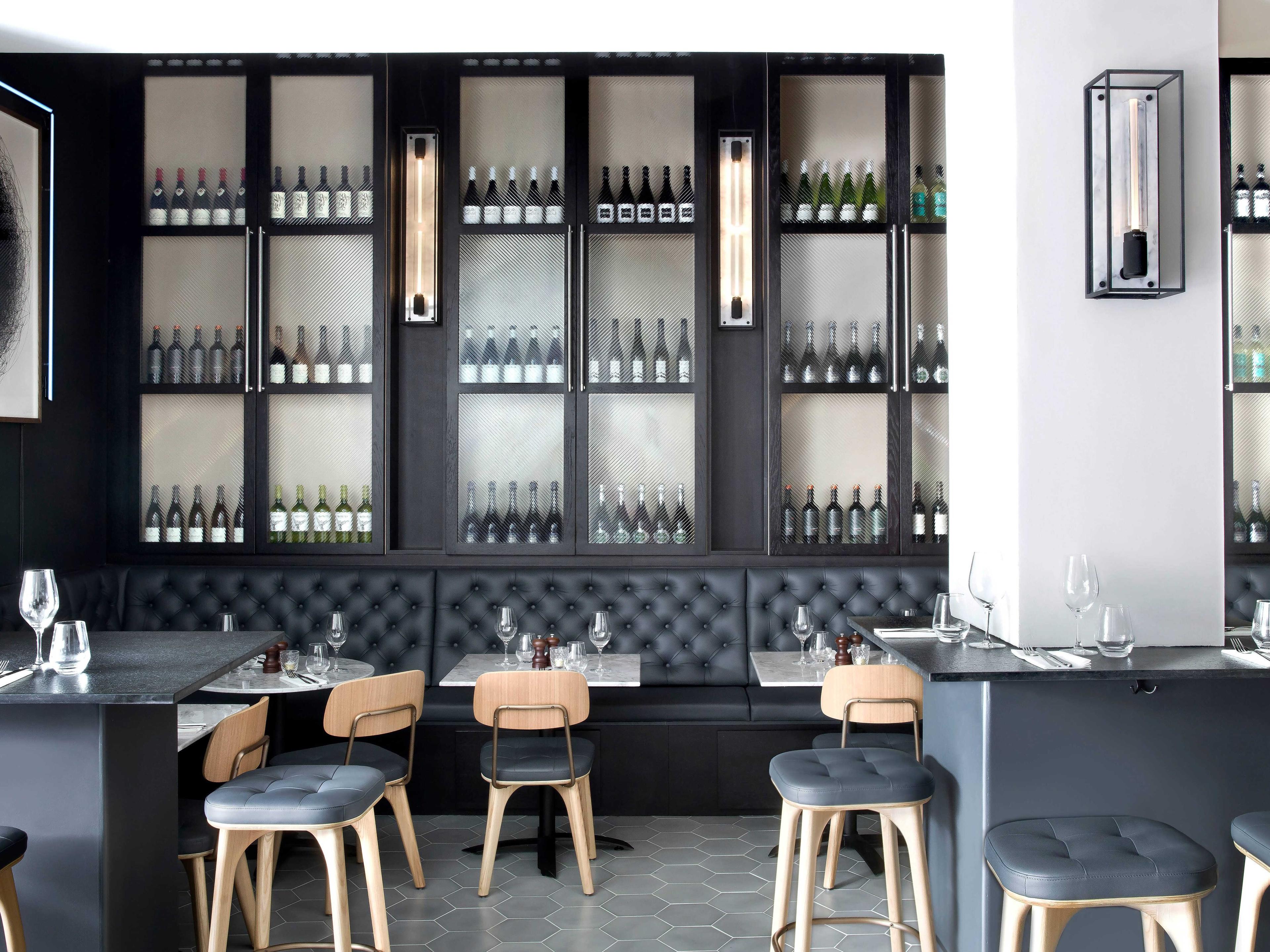 Buster + Punch Caged 2-Light White Marble Wall Sconce