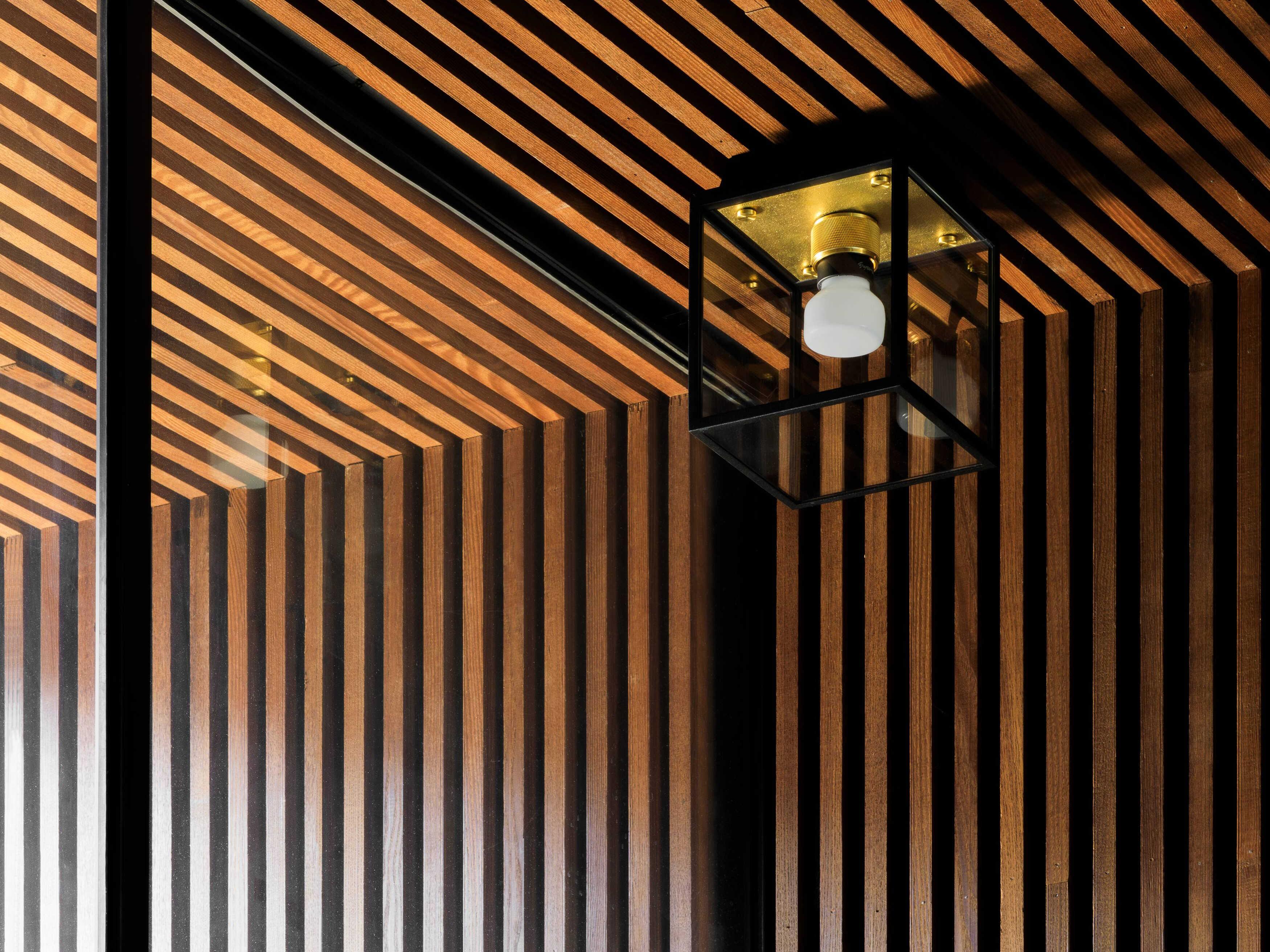 Buster + Punch Caged 1-Light Outdoor Ceiling Light