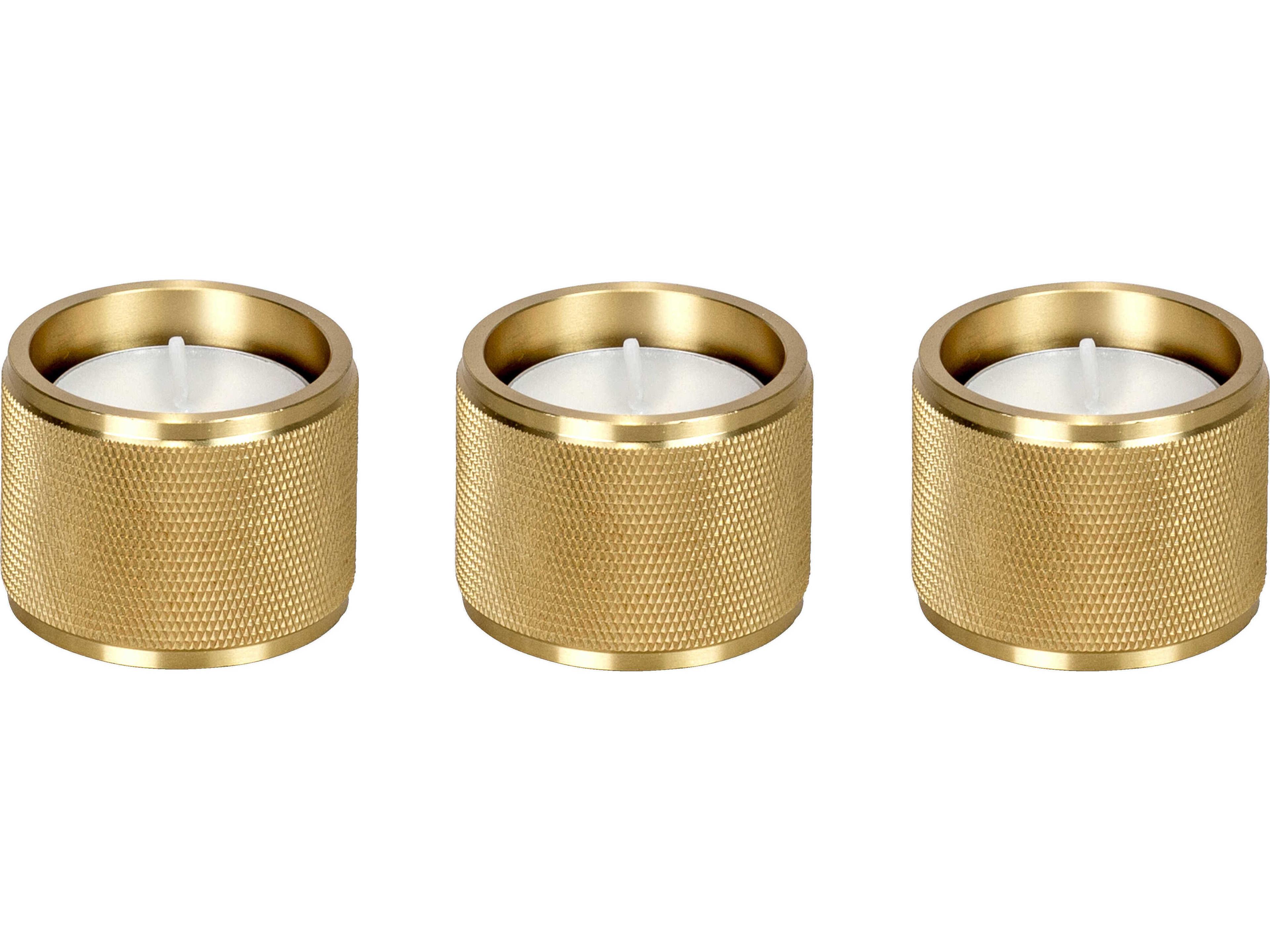 Buster + Punch Brass Tealight Candle Holder Set of 3