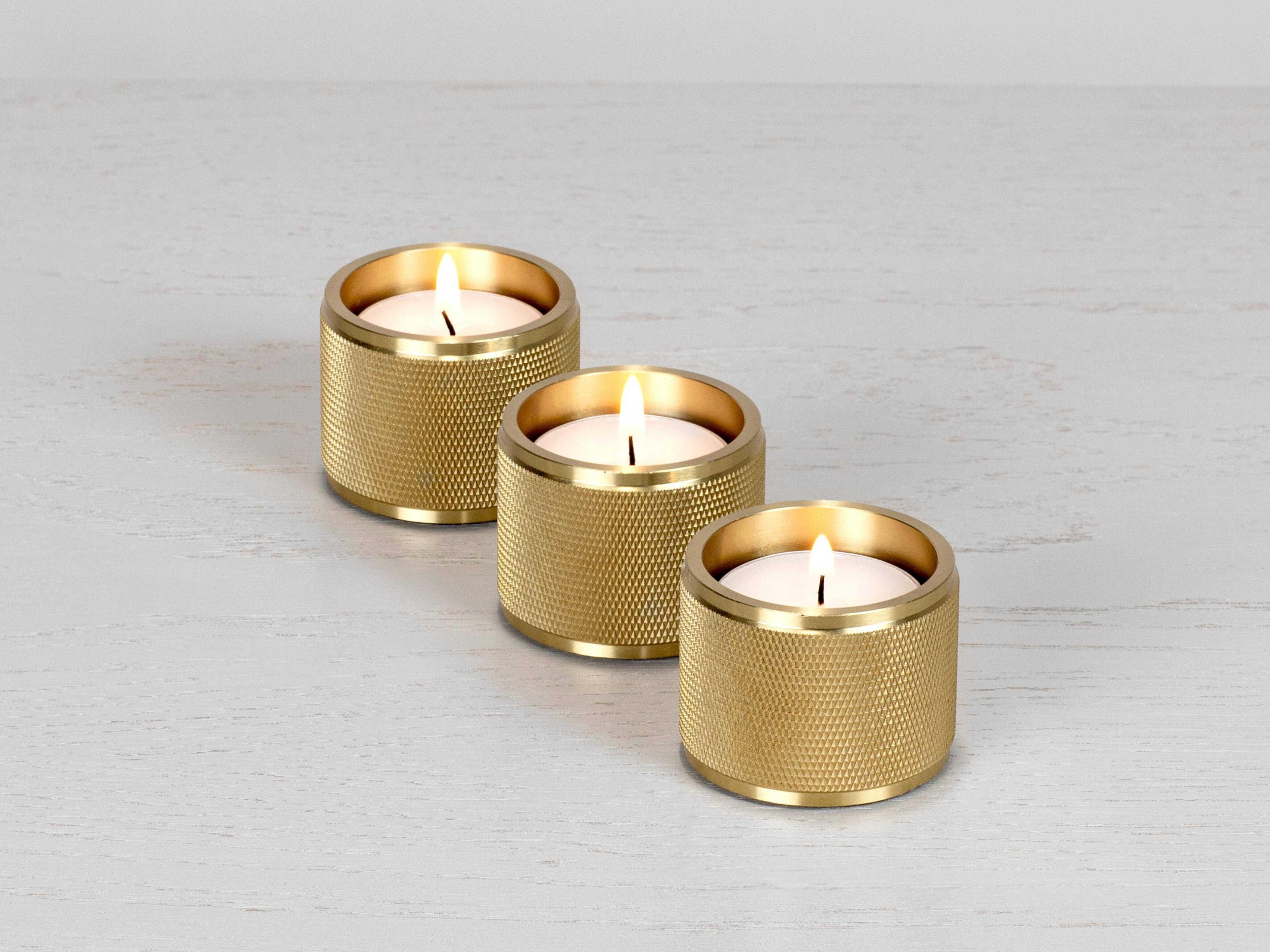 Buster + Punch Brass Tealight Candle Holder Set of 3