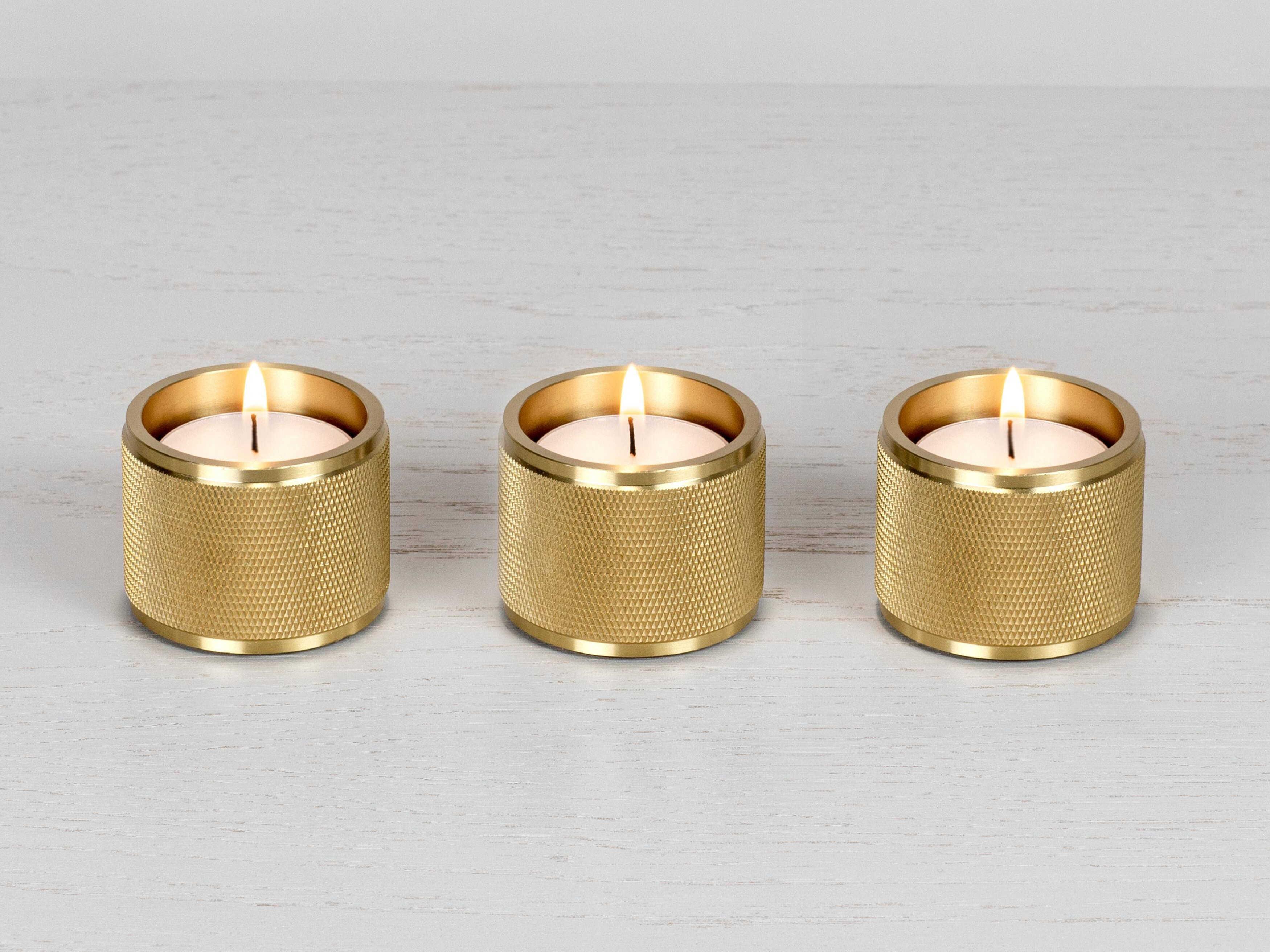 Buster + Punch Brass Tealight Candle Holder Set of 3