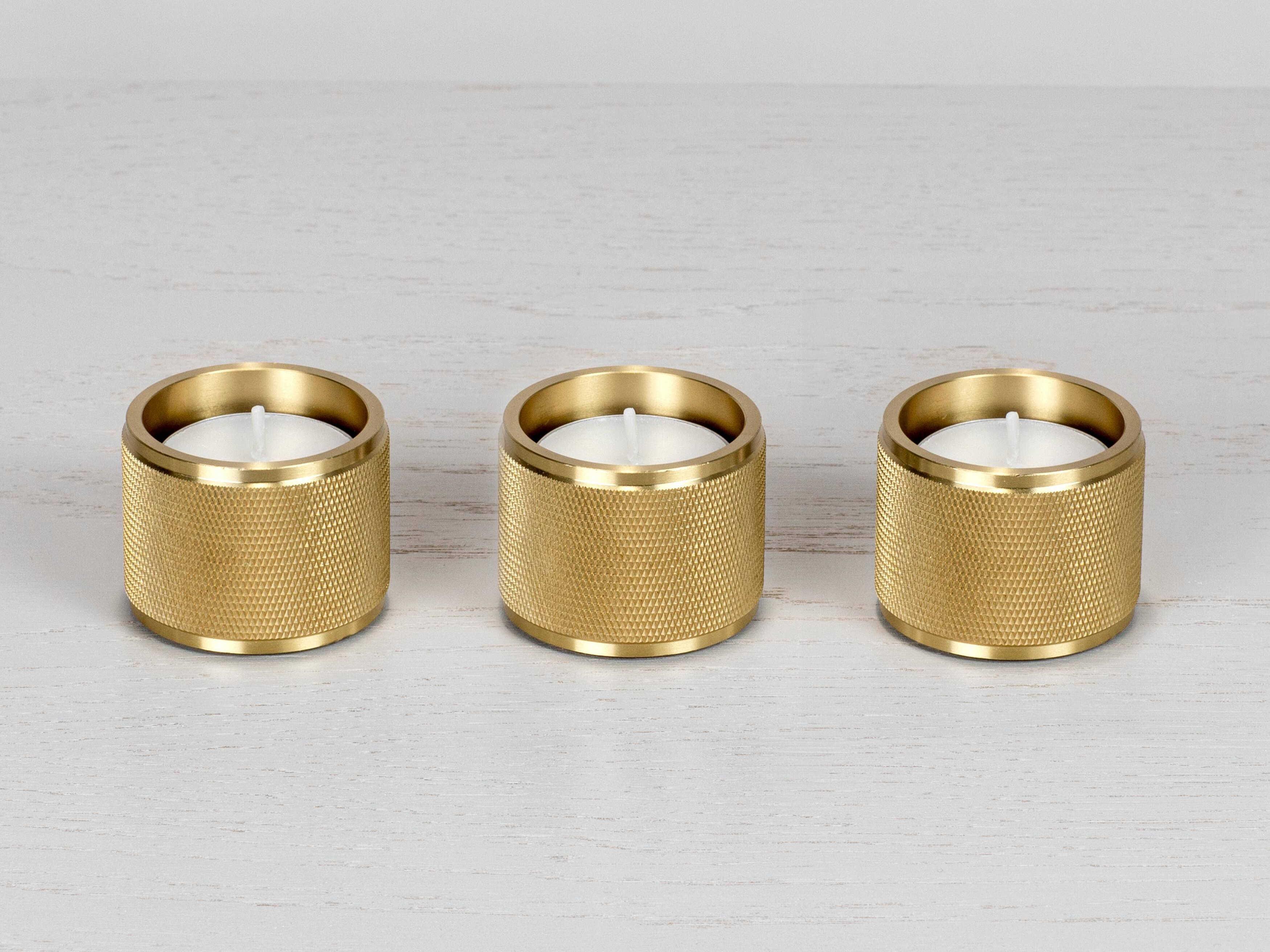 Buster + Punch Brass Tealight Candle Holder Set of 3