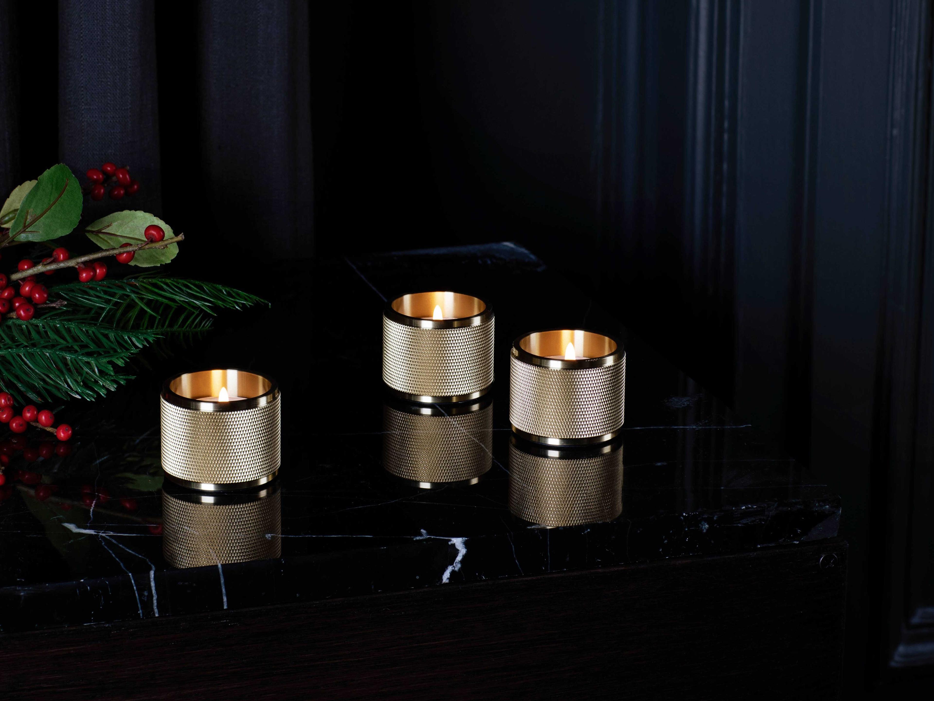 Buster + Punch Brass Tealight Candle Holder Set of 3