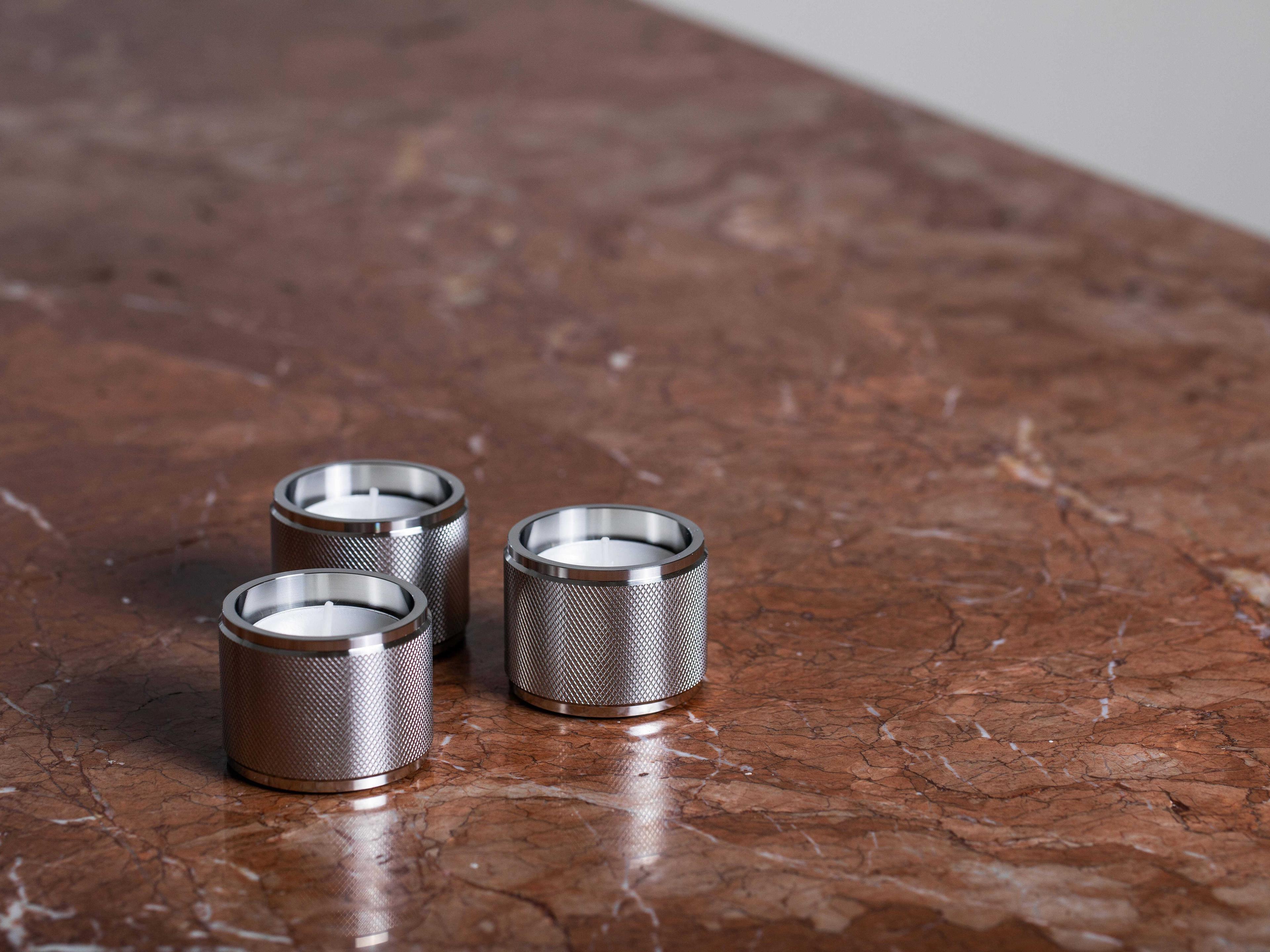 Buster + Punch Steel Tealight Candle Holder Set of 3