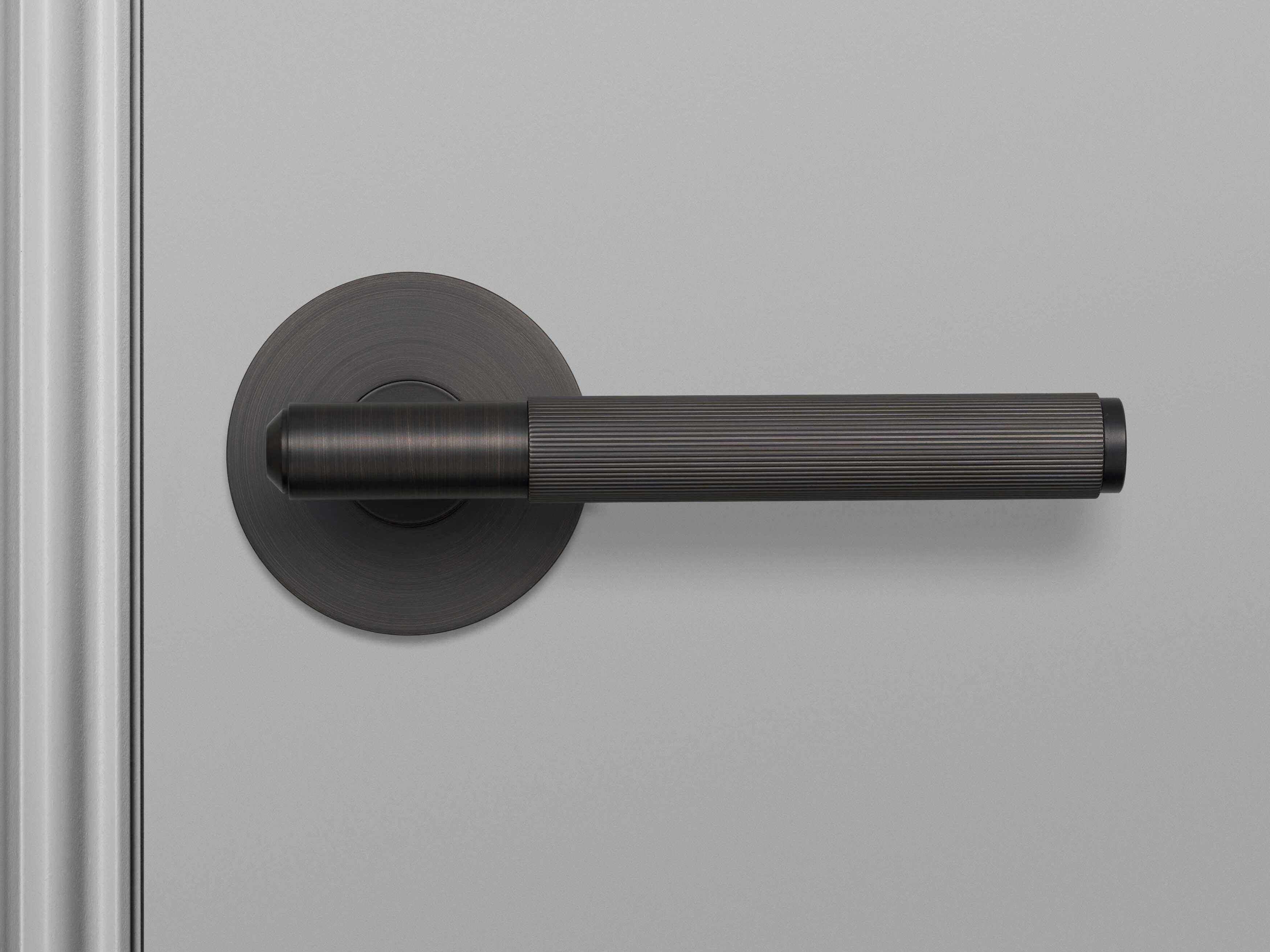 Buster + Punch Smoked Bronze Linear Passage Door Handle Set