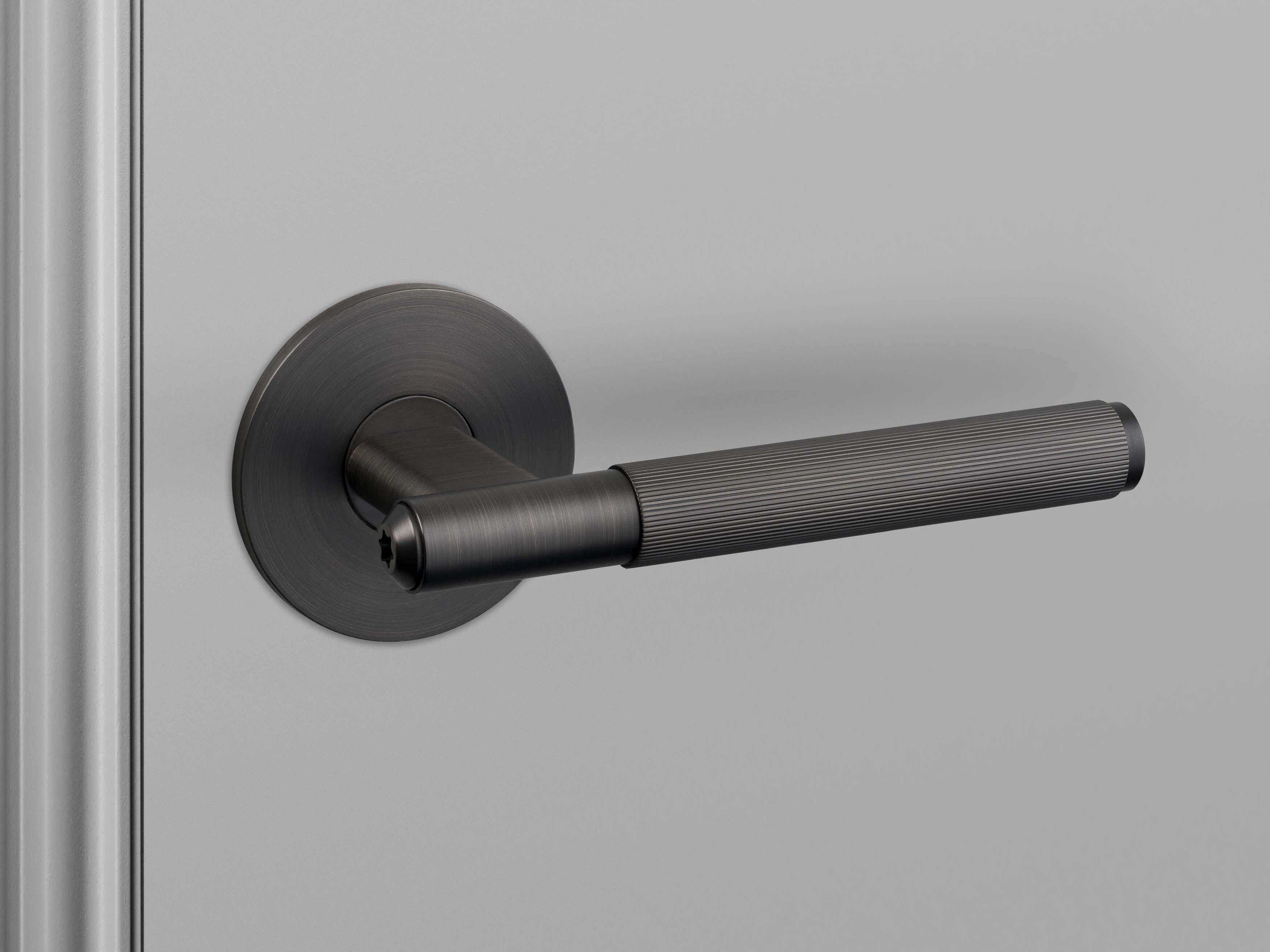 Buster + Punch Smoked Bronze Linear Passage Door Handle Set