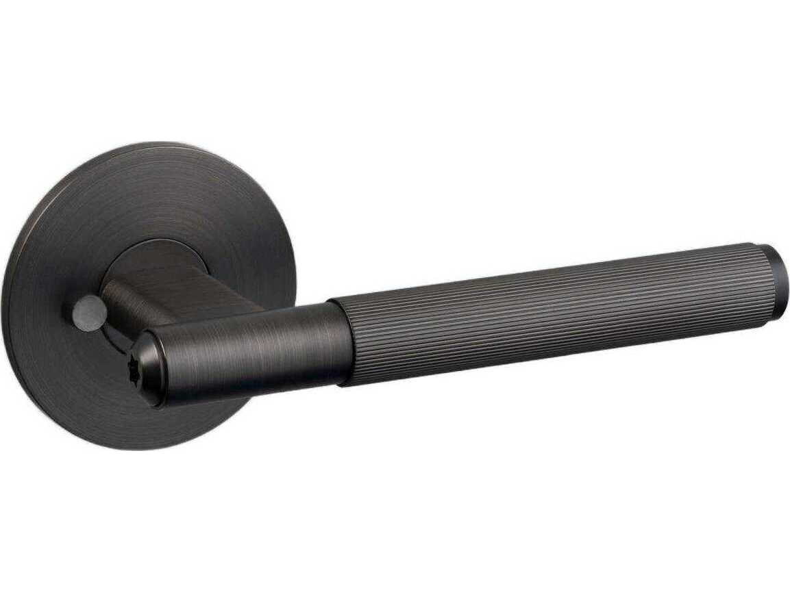 Buster + Punch Smoked Bronze Linear Privacy Door Handle